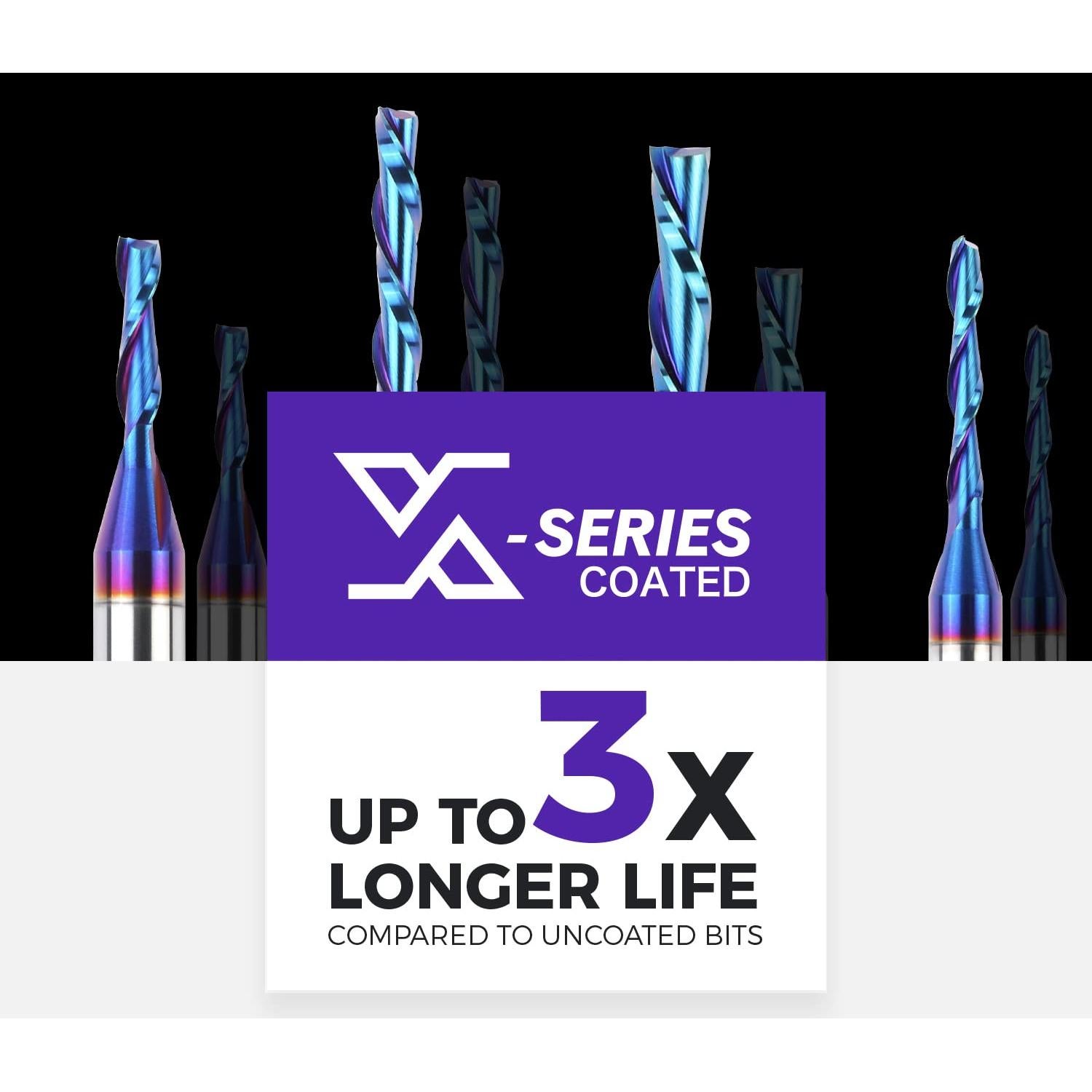 Fresa CNC Espiral Inversa ZahyoX 3,18mm Carburo Sólido