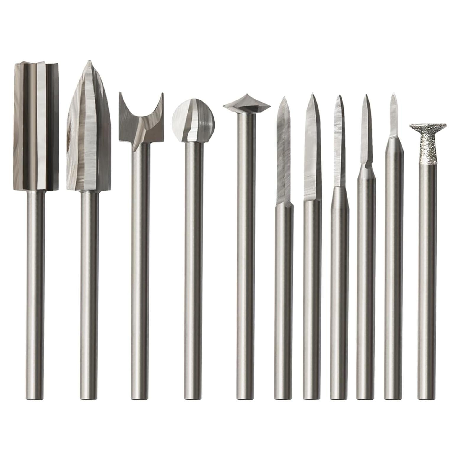 Juego de Brocas para Tallado en Madera HOMEIDOL 11 Piezas 3 mm