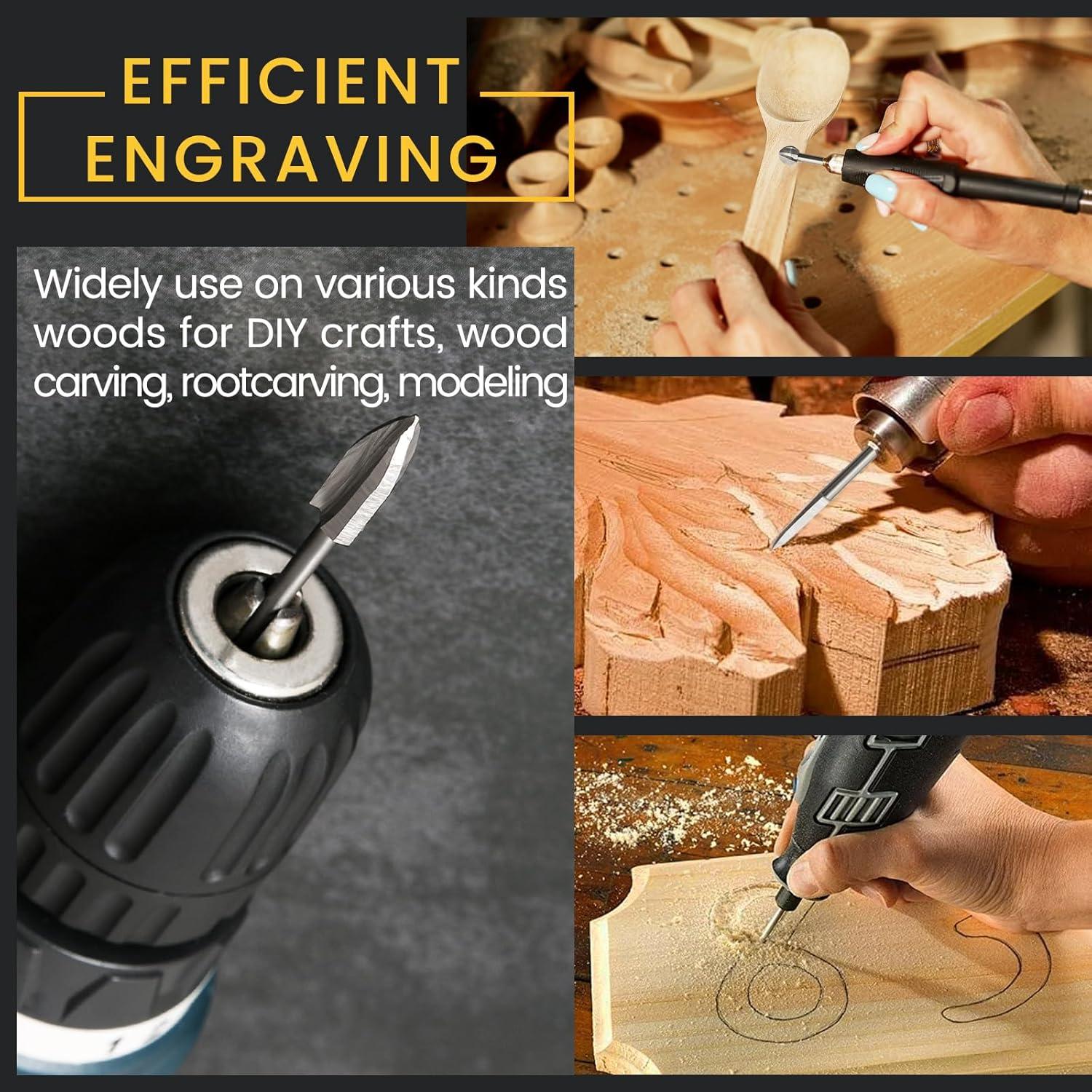 Juego de Brocas para Tallado en Madera HOMEIDOL 11 Piezas 3 mm