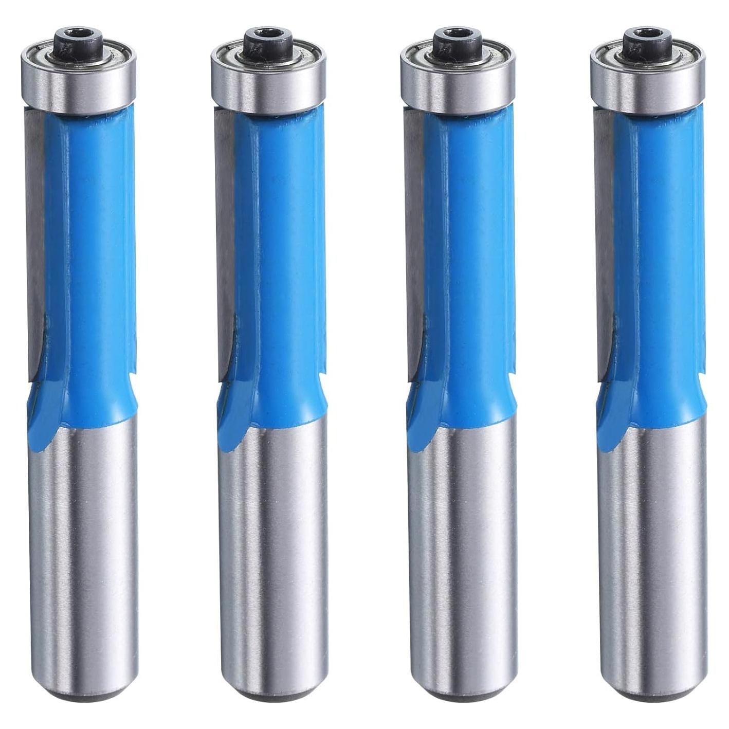 Fresa de Recorte Flush uxcell 1/2" Eje Carburo 31.75mm