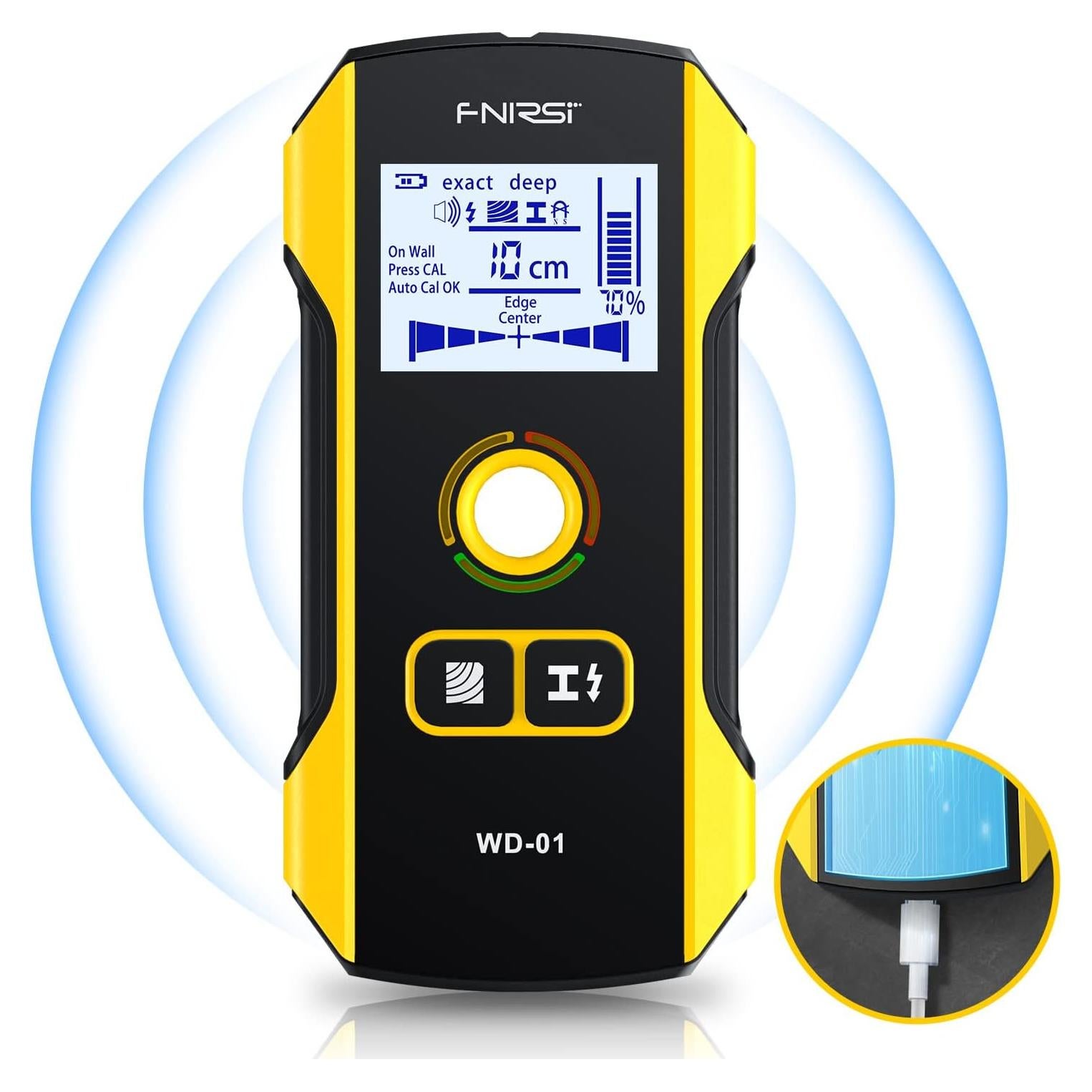 Buscador de Estudio FNIRSI WD-01 6 en 1 Detector de Pared