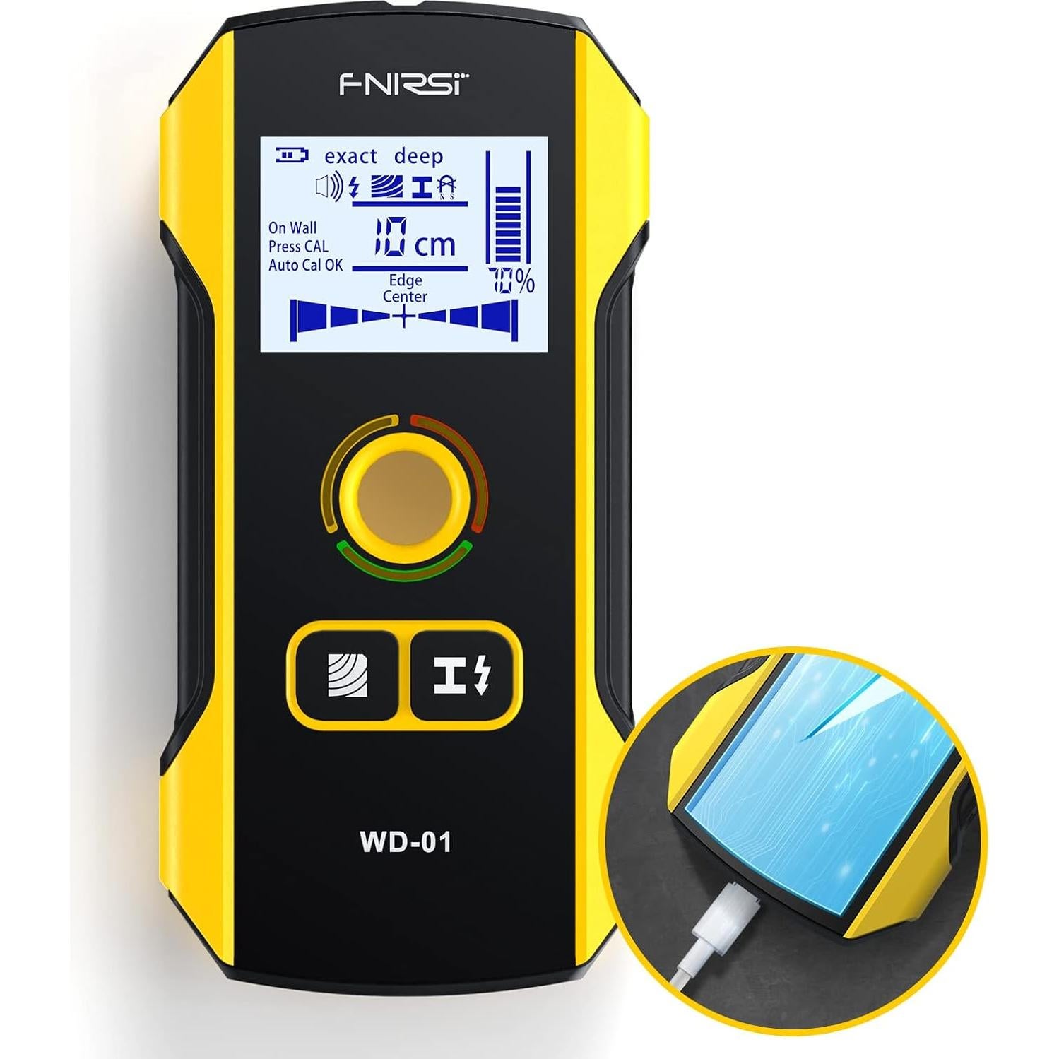 Buscador de Estudio FNIRSI WD-01 6 en 1 Detector de Pared