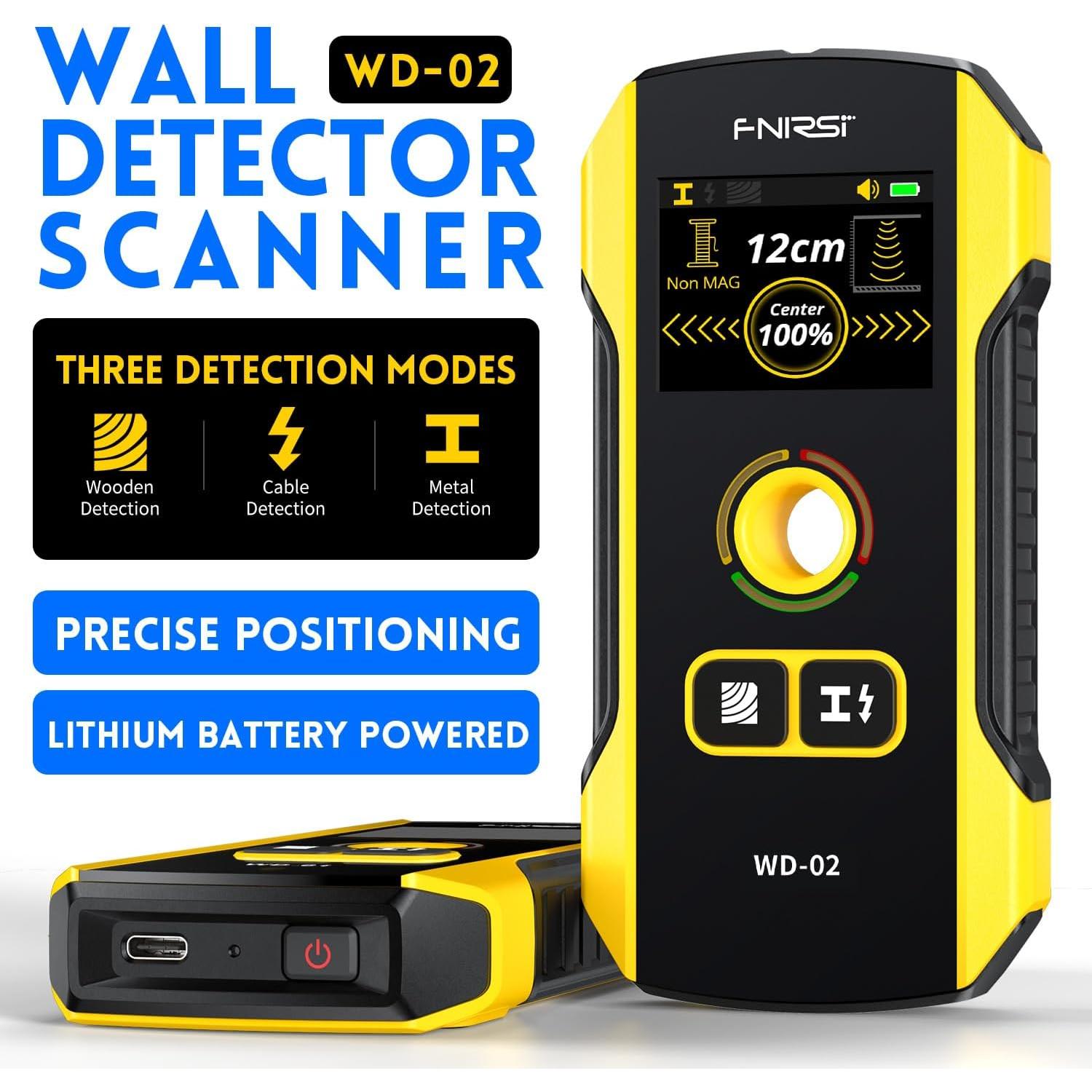 Buscador de Vigas FNIRSI WD-02 Detector de Pared LCD