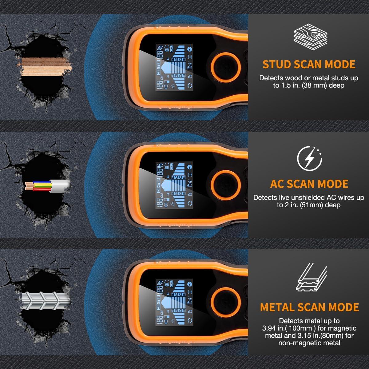 Buscador de Estudio MUTOOP TH810 - Escáner de Pared 6 en 1