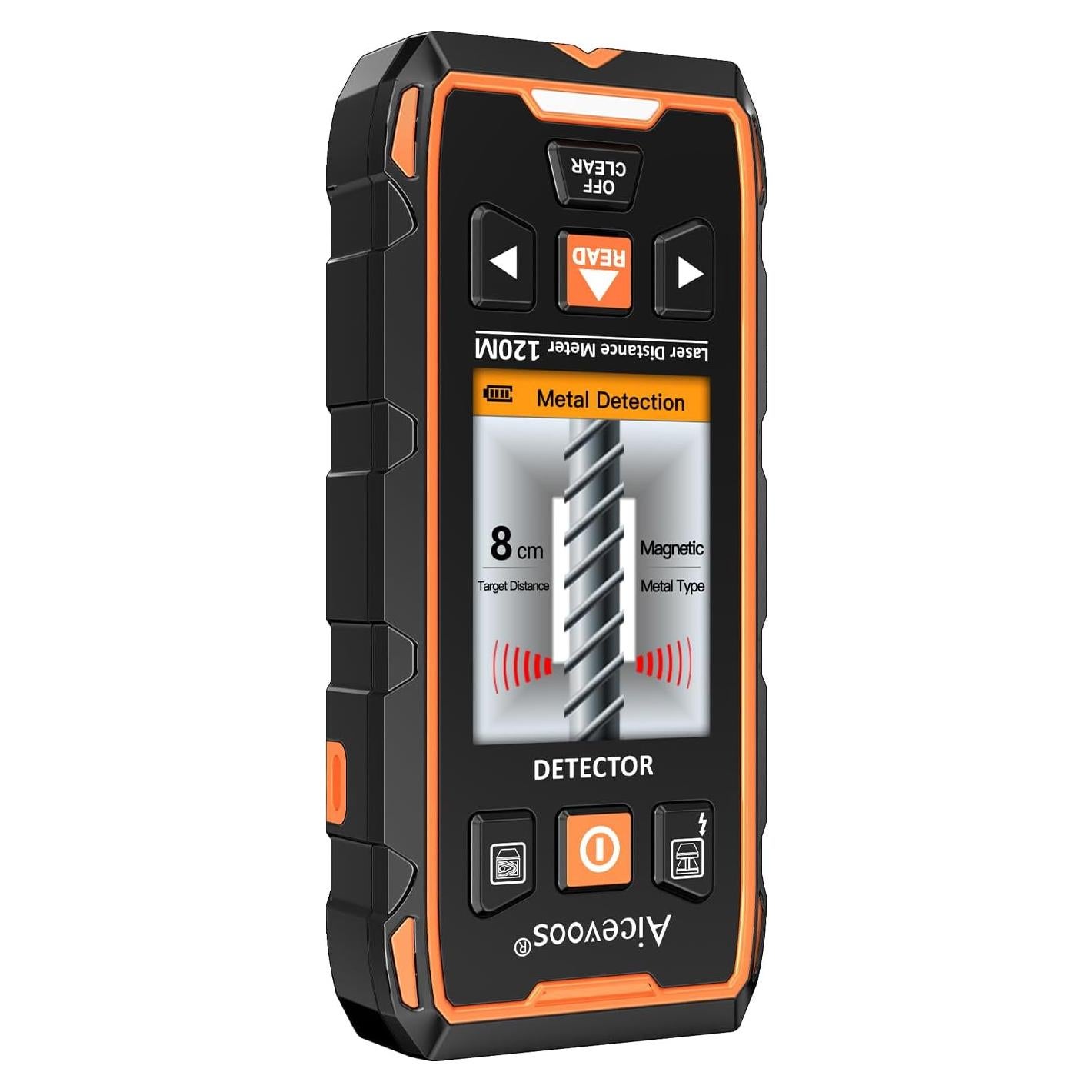 Buscador de Vigas Aicevoos con Pantalla LCD y Medidor Láser