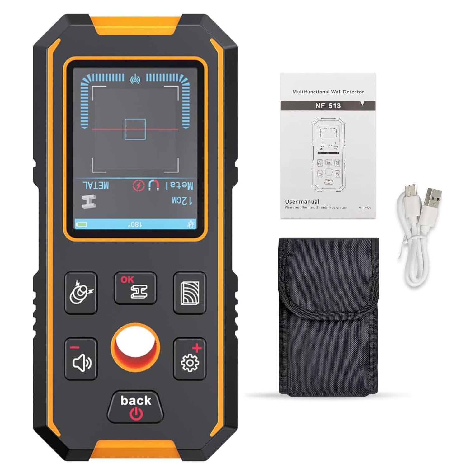 Escáner de Pared Rocky Mars NF513 Detector de Vigas