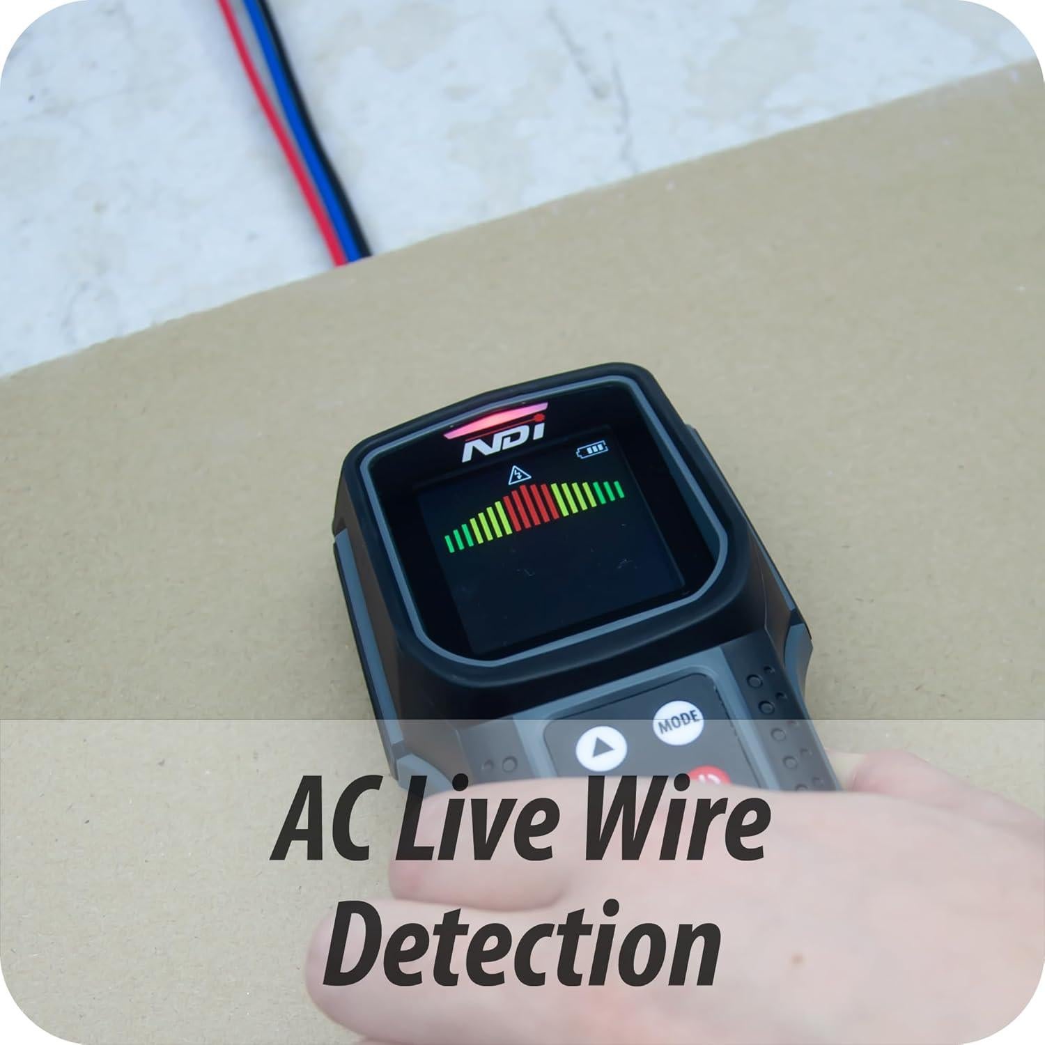 Detector Multifuncional NDI 5 en 1 con Medidor Láser 30m