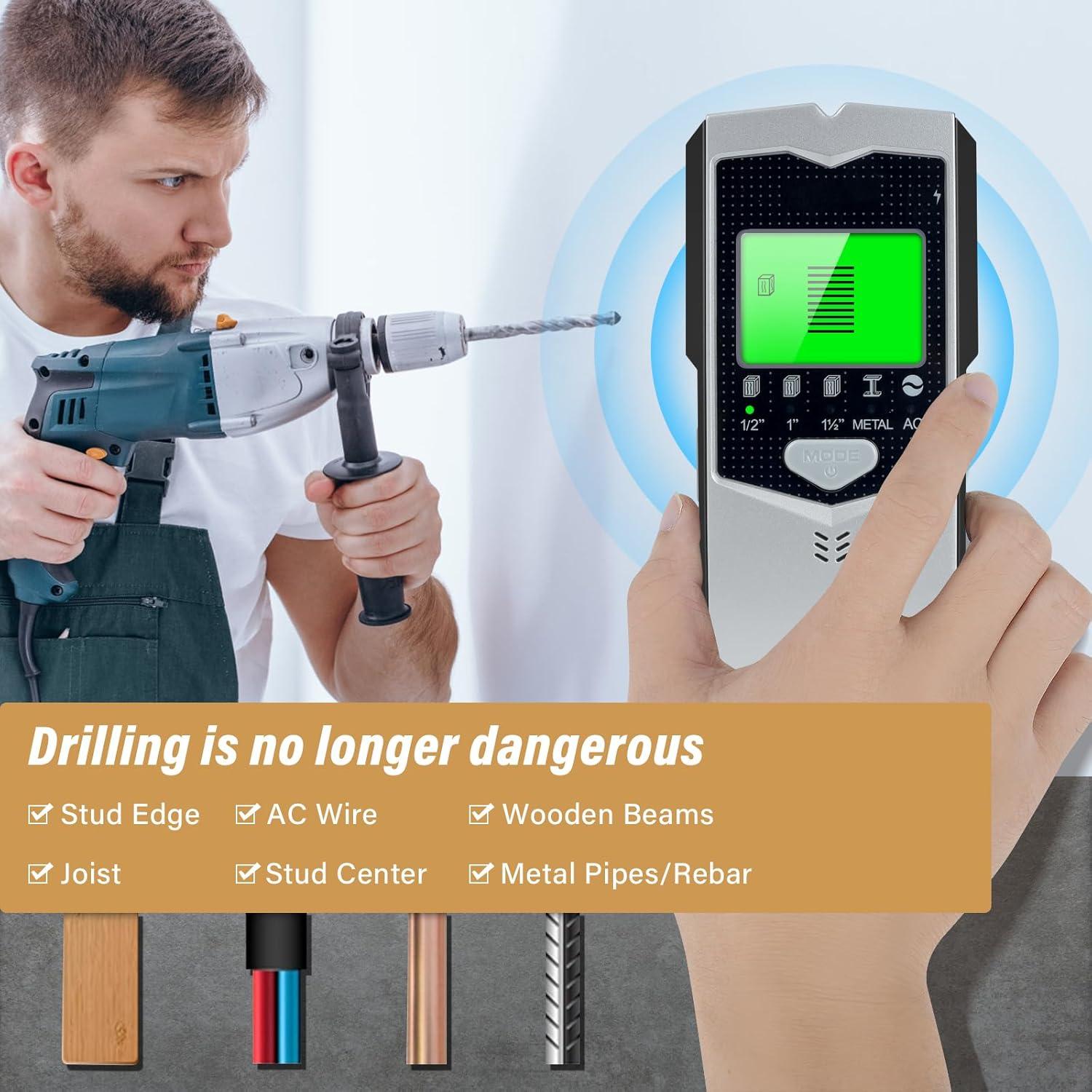 Buscador de Estudio Escáner de Pared Relahous 5 en 1 LCD