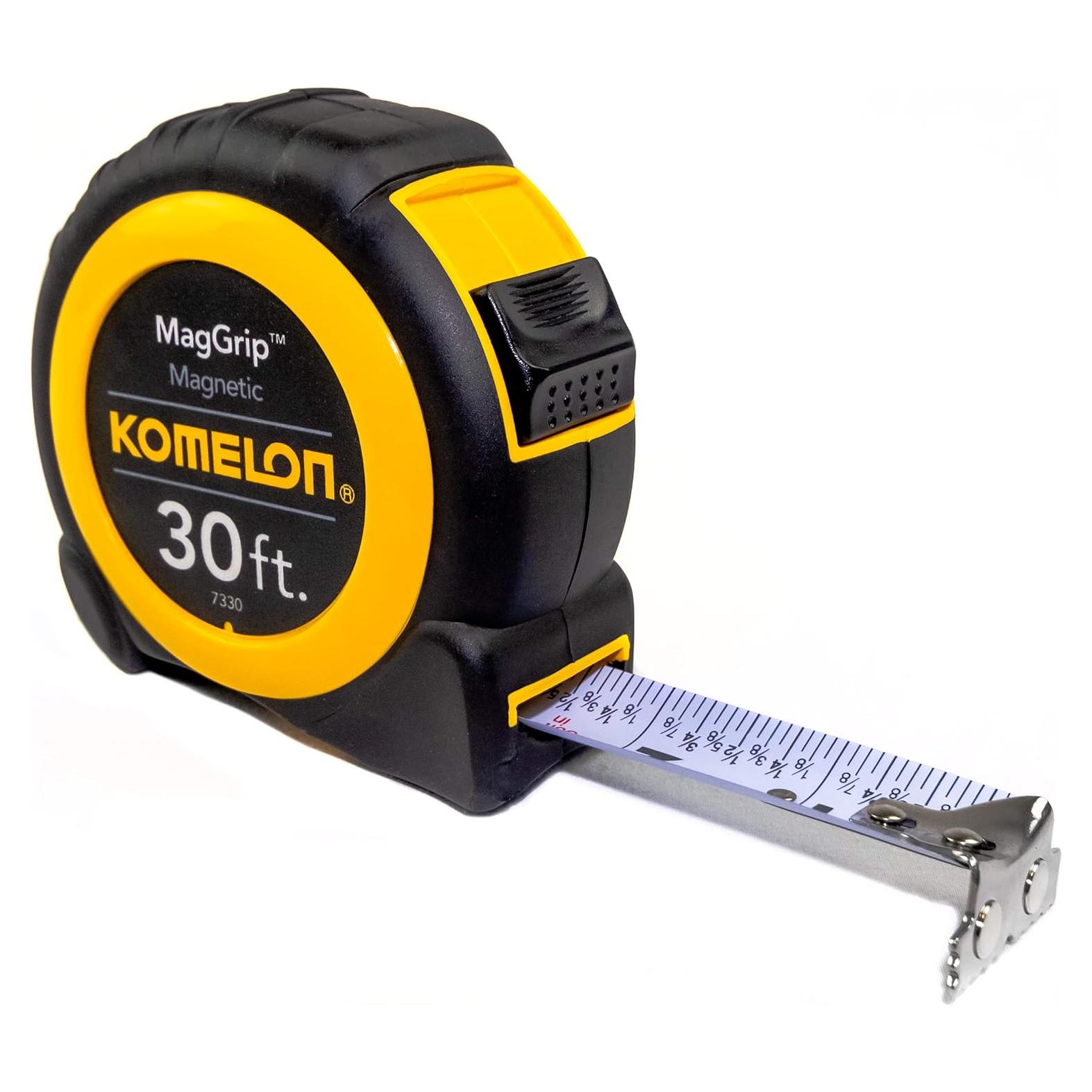 Cinta Métrica Komelon 7330 9.1m Magnética Amarillo/Negro