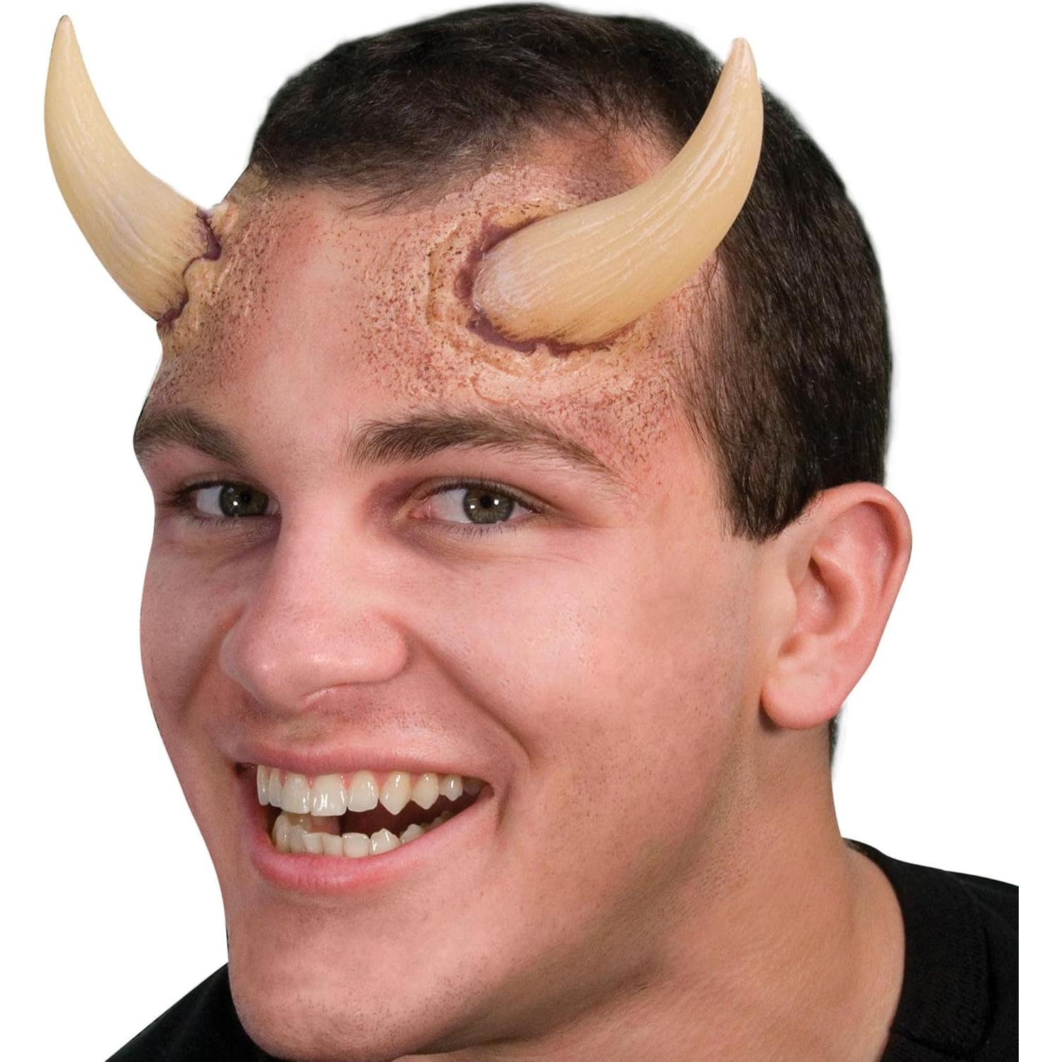 Juego de Cuernos de Látex Cinema Secrets Woochie - Color Carne