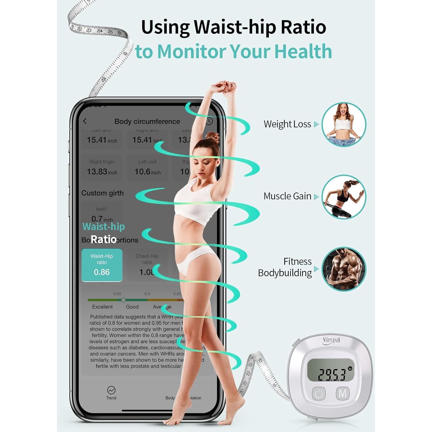 Cinta Métrica Corporal Slimpal Inteligente con App