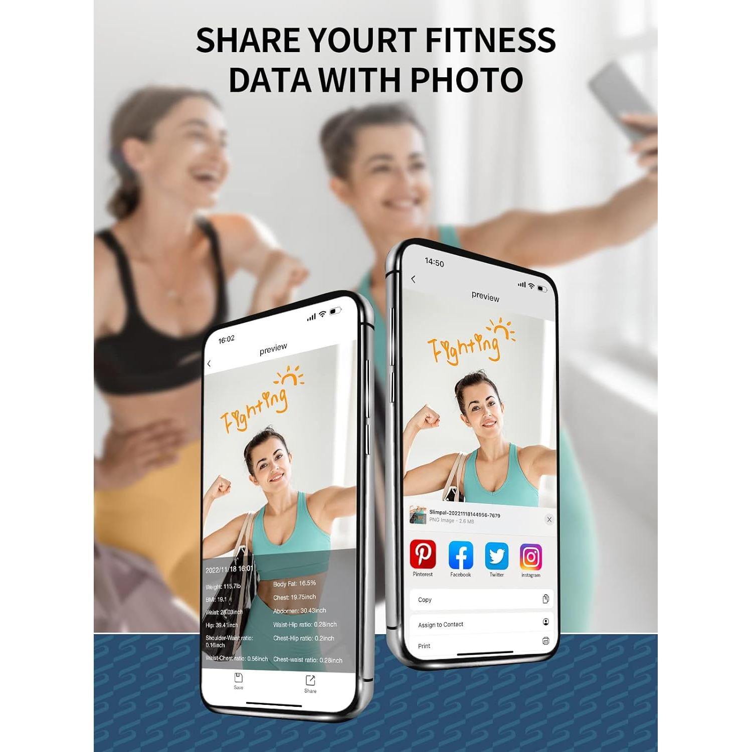 Cinta Métrica Corporal Slimpal Inteligente con App