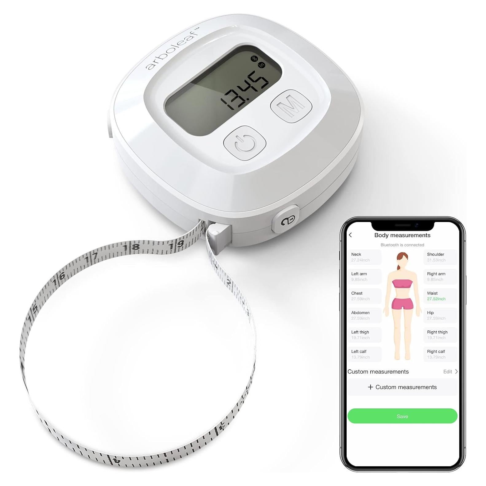 Cinta Métrica Digital Arboleaf 152,4 cm Bluetooth