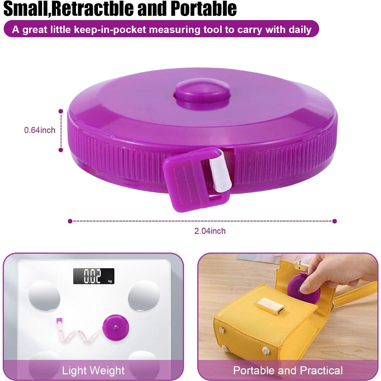 Cinta Métrica MUZHI 60 cm Retráctil Paquete de 10 Colores
