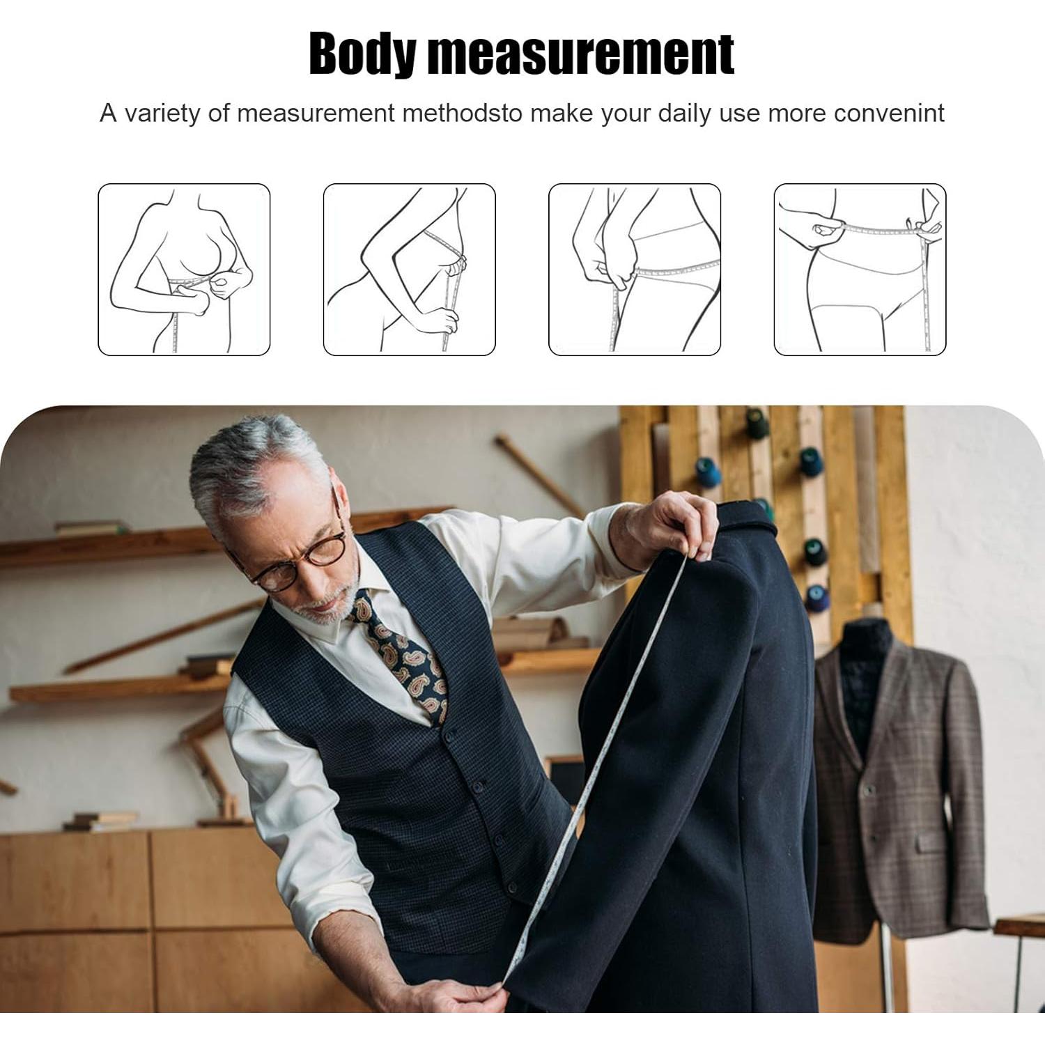 Cinta Métrica MUZHI 60 cm Retráctil Paquete de 10 Colores