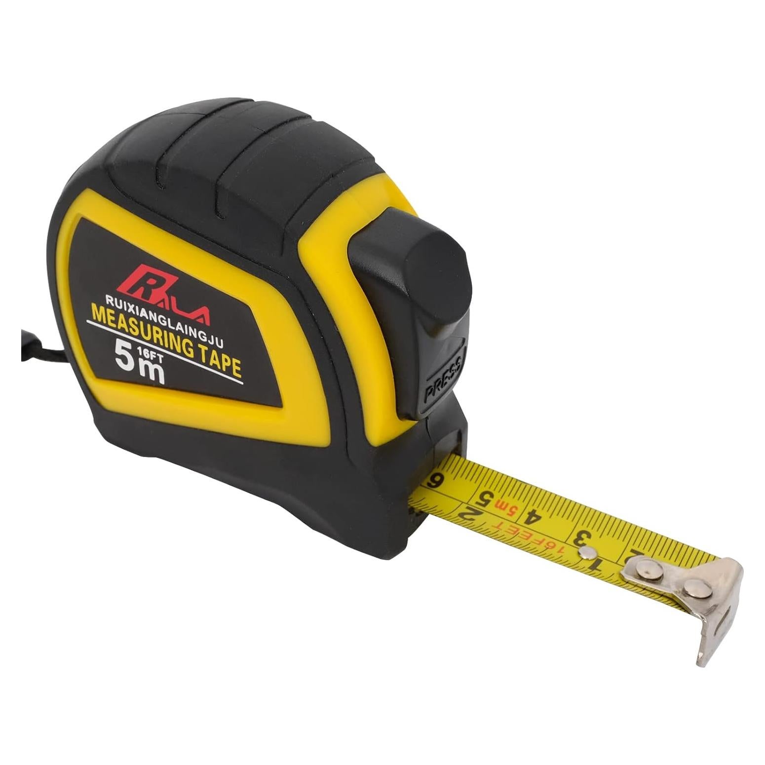 Cinta Métrica Auto-Bloqueo HTBMALL 5M Doble Cara Precisa