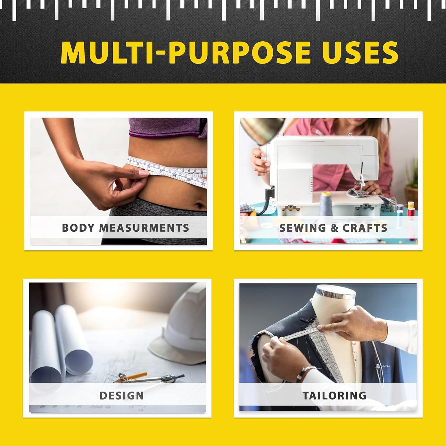 Cinta Métrica Perfecta 152,4 cm Doble Cara Fracciones