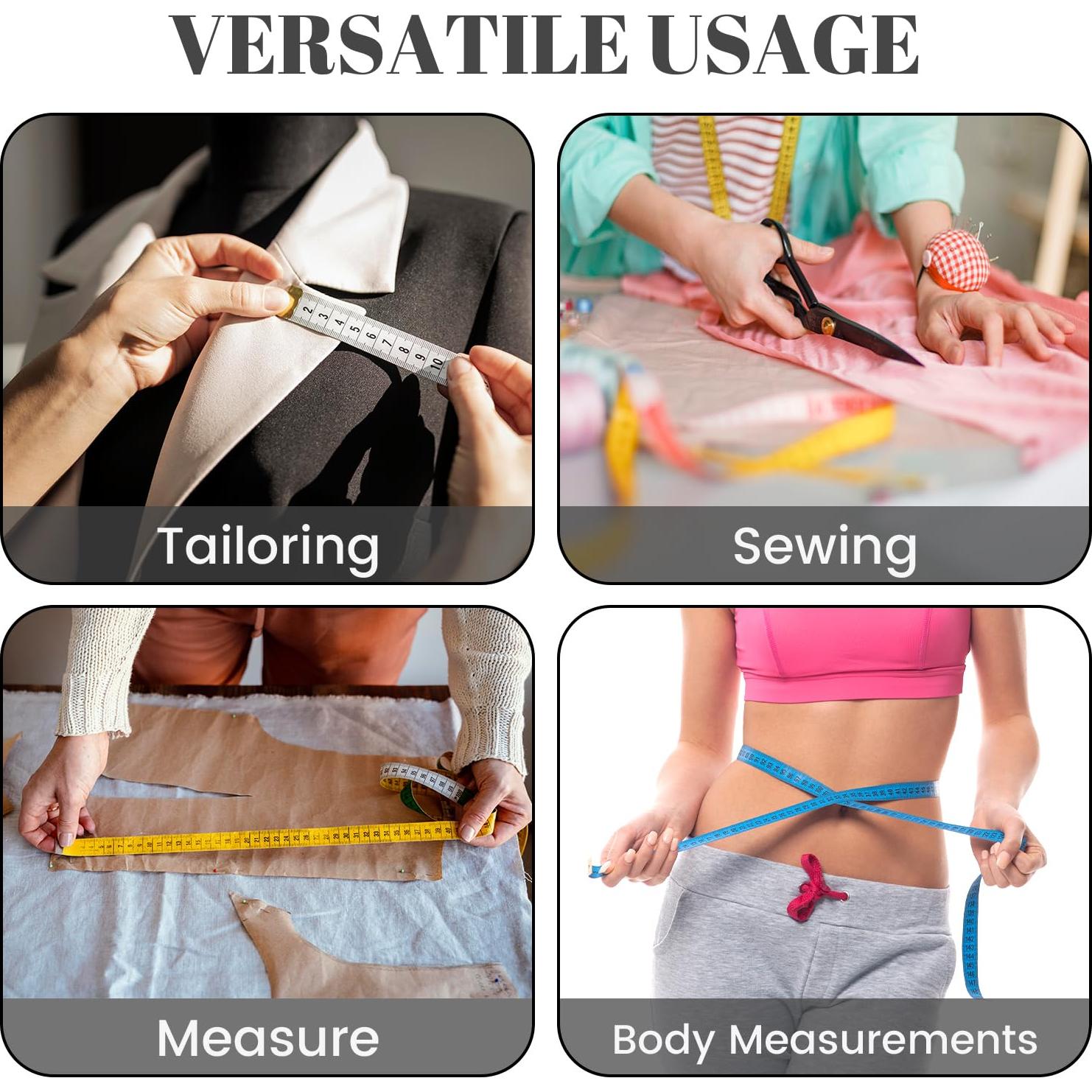 Cinta Métrica MYGBBKITDEC Paquete de 3 Cintas de Tela