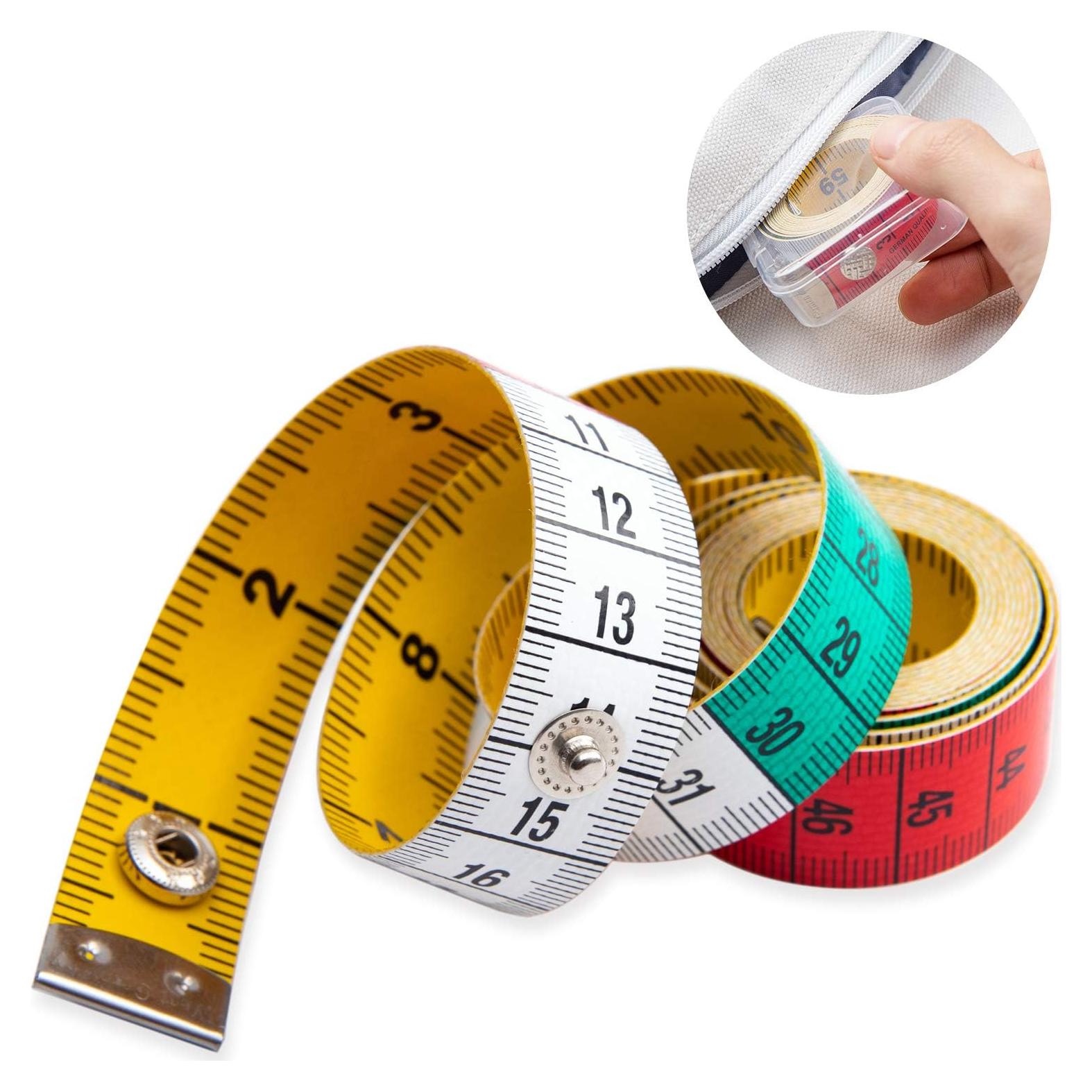 Cinta Métrica Ailile 150 cm Doble Cara Multicolor para Costura