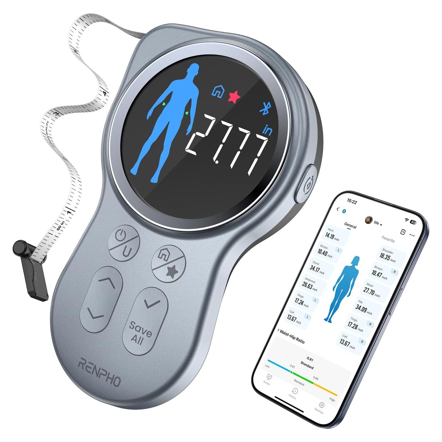 Cinta Métrica Inteligente RENPHO con Pantalla Grande