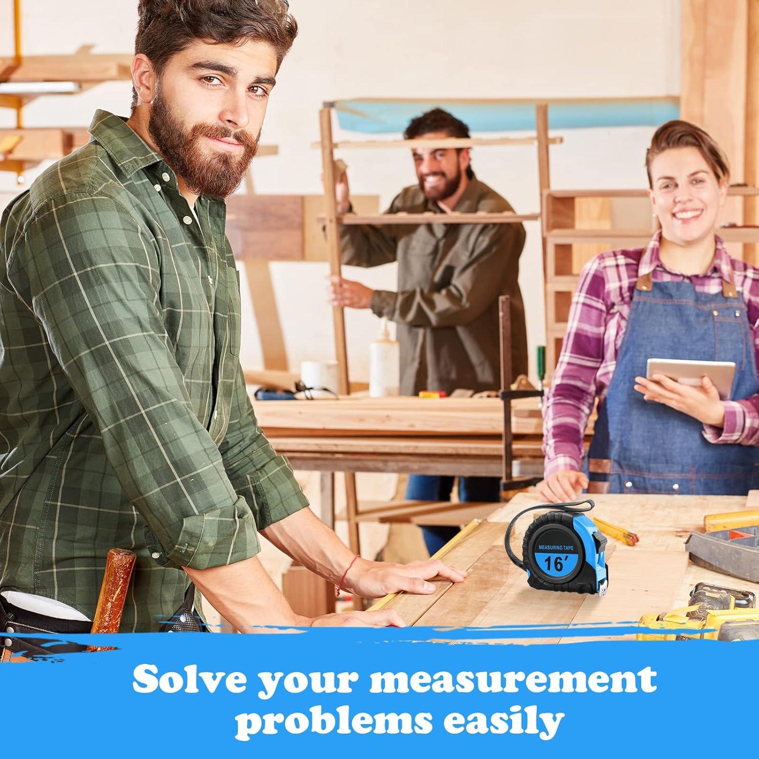 Cinta Métrica Yunsailing 15 Piezas 5 m Retráctil Azul