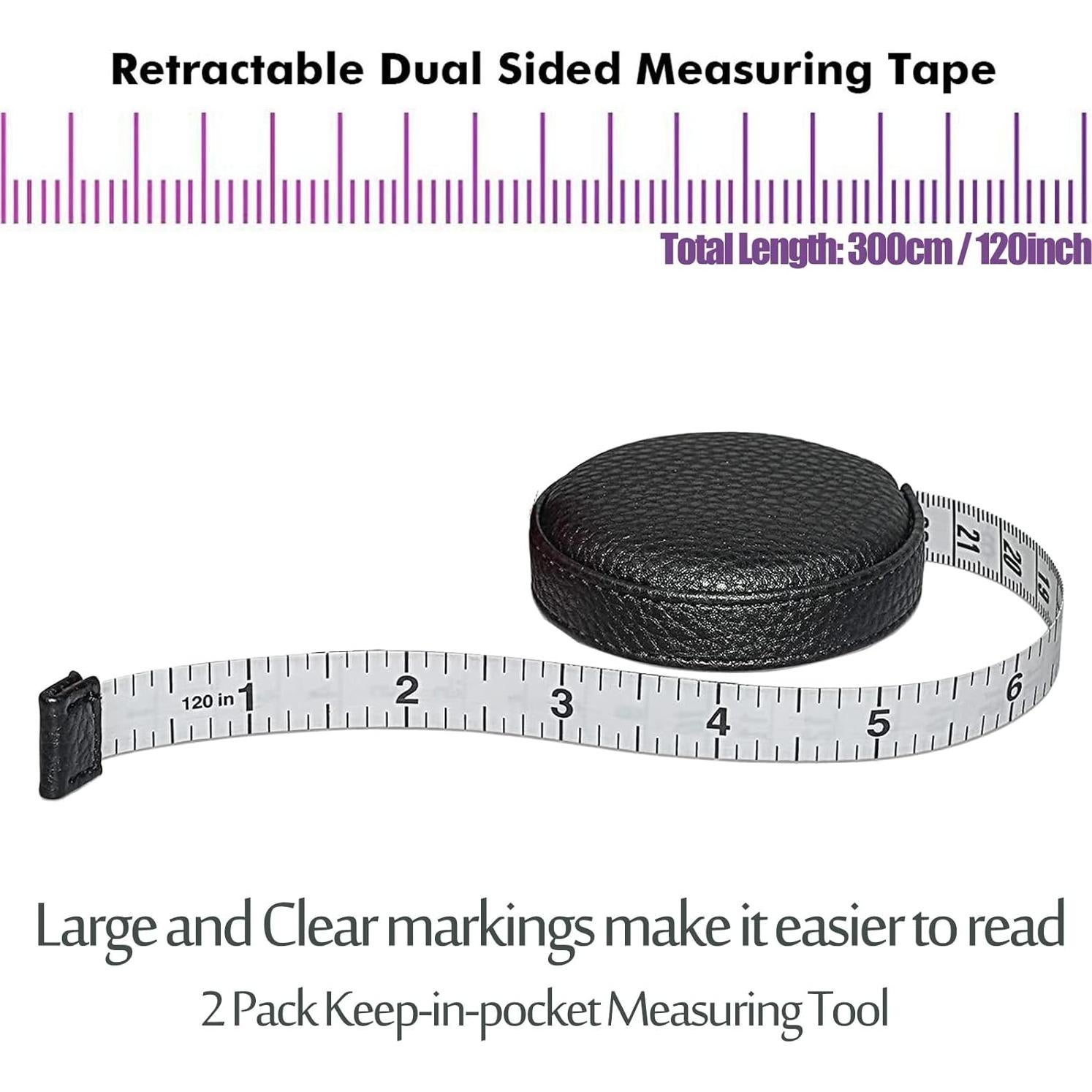 Cinta Métrica 3m Z Retráctil Doble Cara para Coser