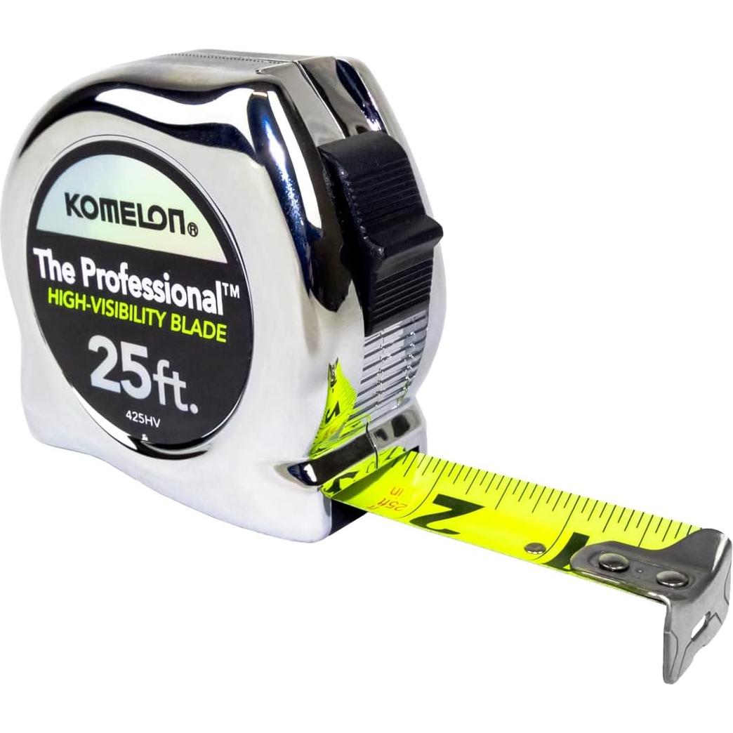 Cinta Métrica Komelon 425HV 7.62m Alta Visibilidad