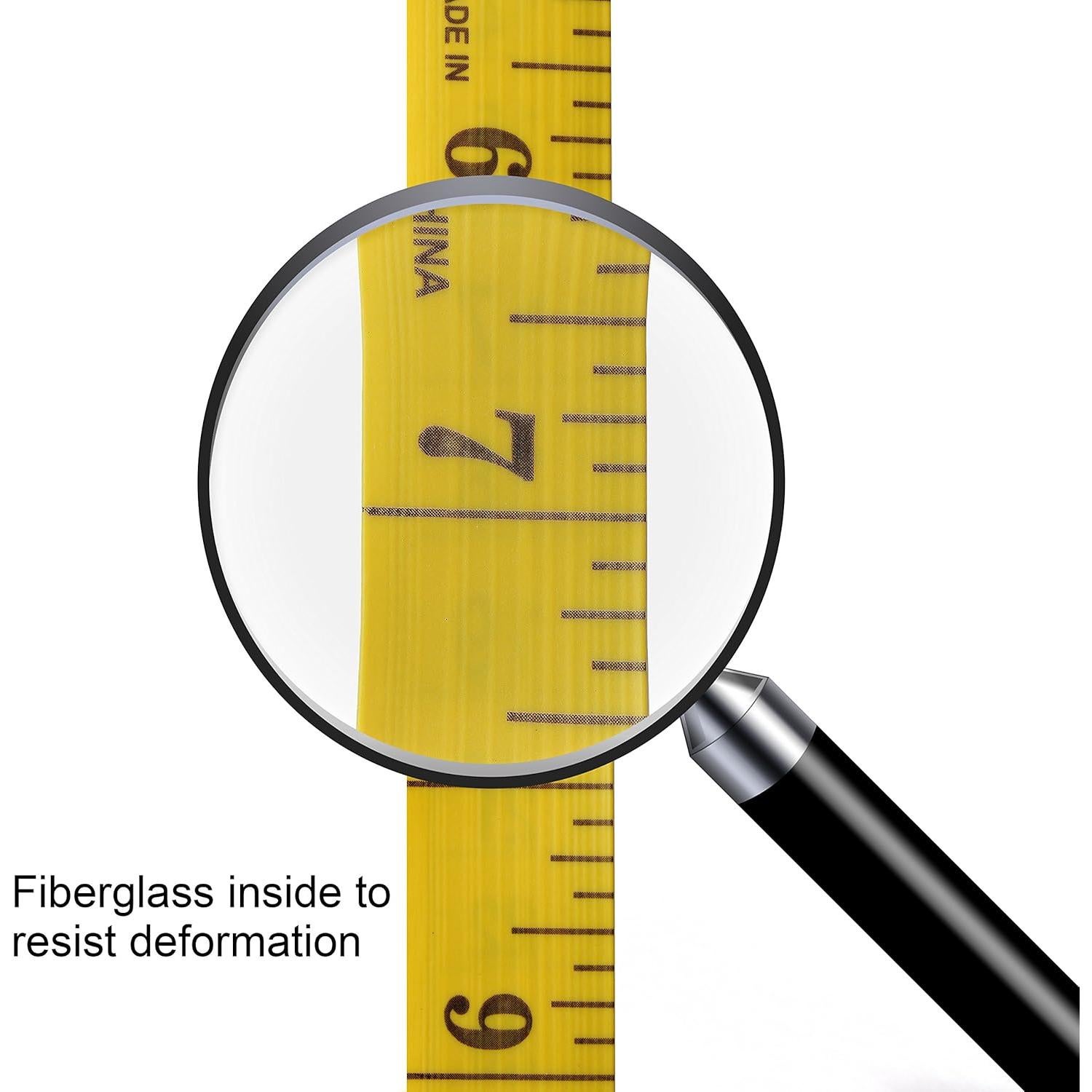 Cinta Métrica Wisdompro 300 cm Amarilla para Costura