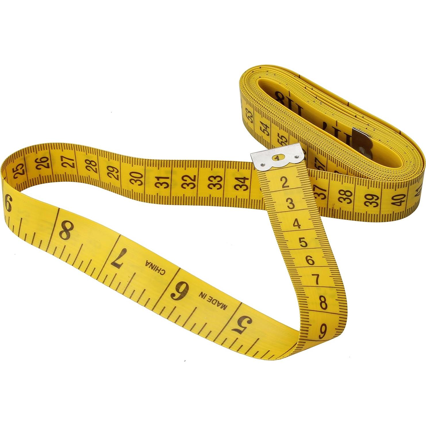 Cinta Métrica Wisdompro 300 cm Amarilla para Costura