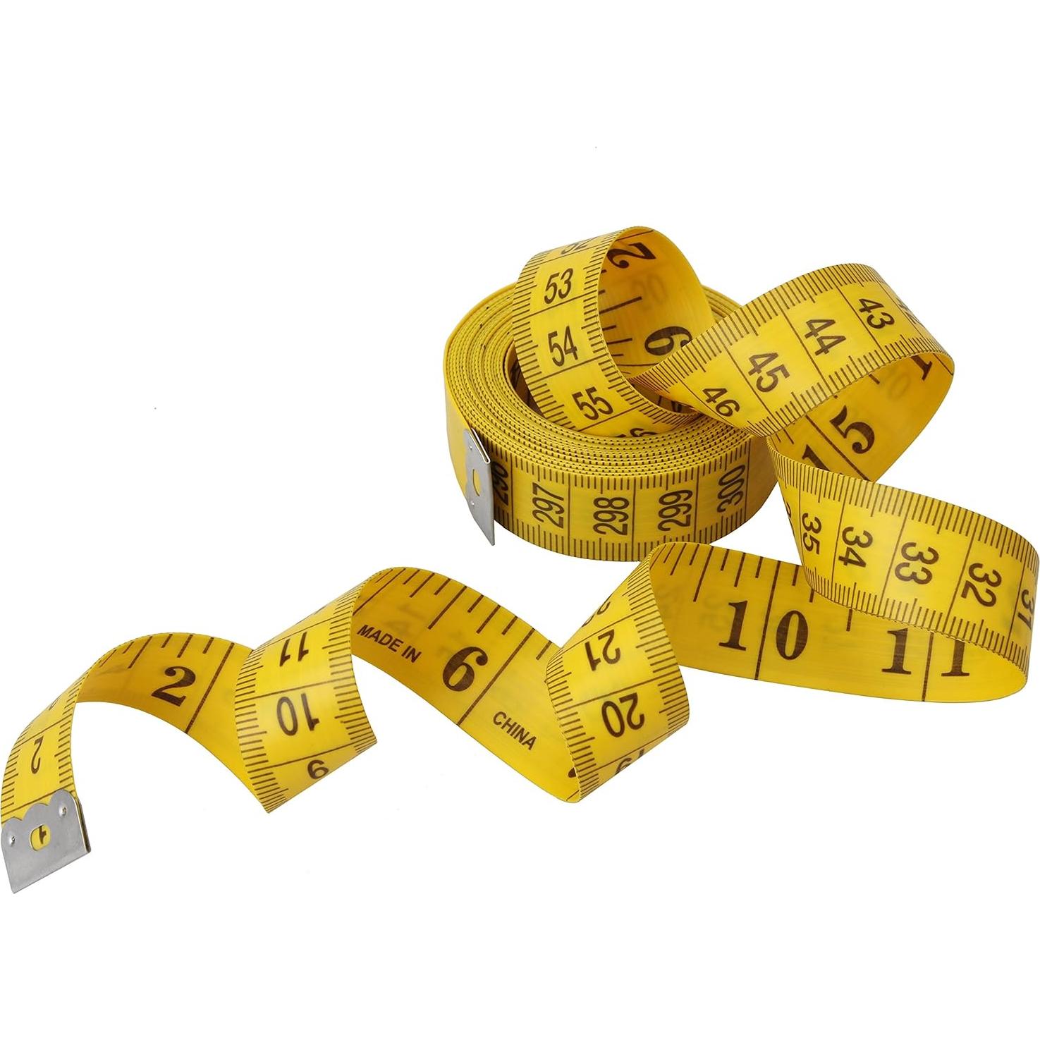 Cinta Métrica Wisdompro 300 cm Amarilla para Costura