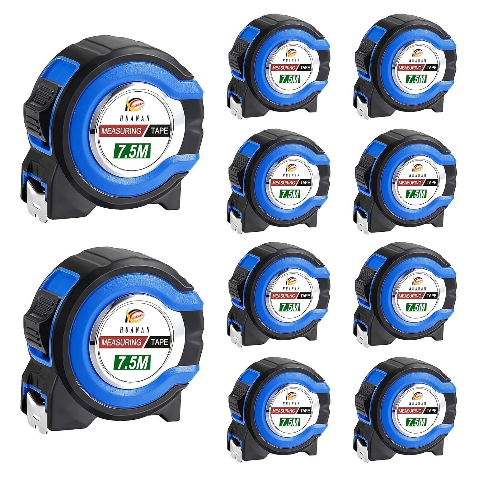 Cinta Métrica Retráctil 10 Pcs MT856 7.5 m Auto Bloqueo