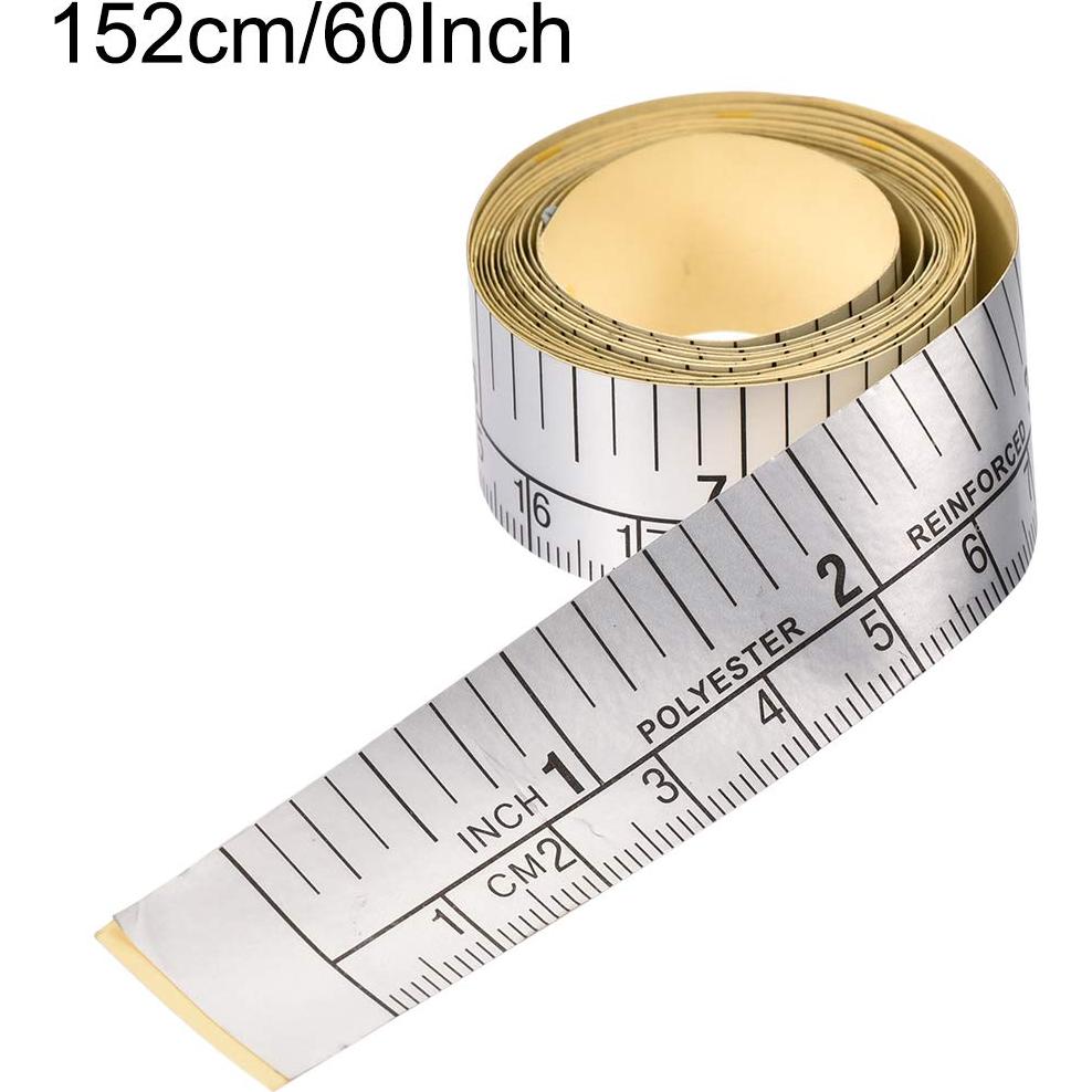 Cinta Métrica Adhesiva uxcell 150 cm Doble Escala para Carpintería