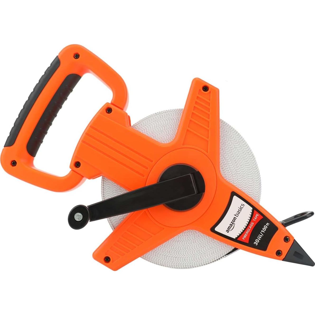 Cinta Métrica de Fibra de Vidrio Amazon Basics 30m Naranja