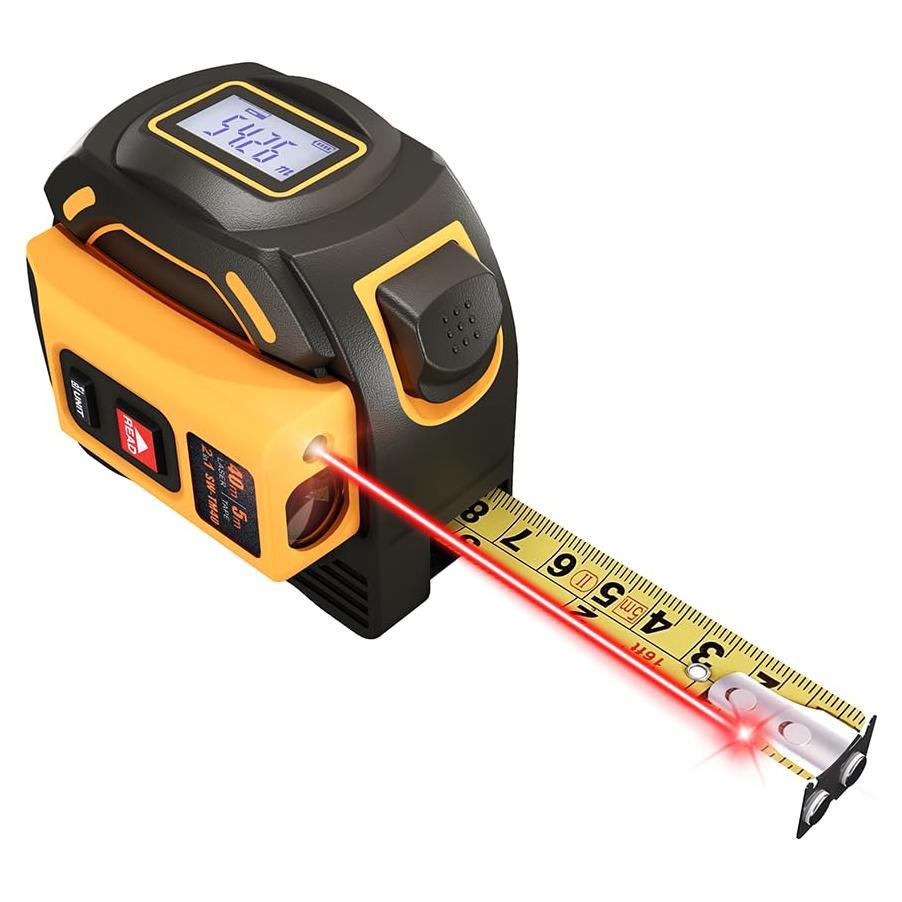 Cinta Métrica Digital IDARA 2 en 1 con Láser 40m y 5m