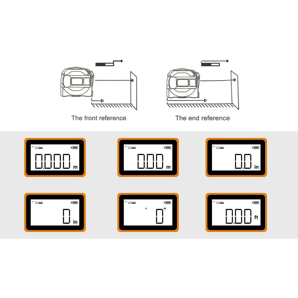 Cinta Métrica Digital IDARA 2 en 1 con Láser 40m y 5m