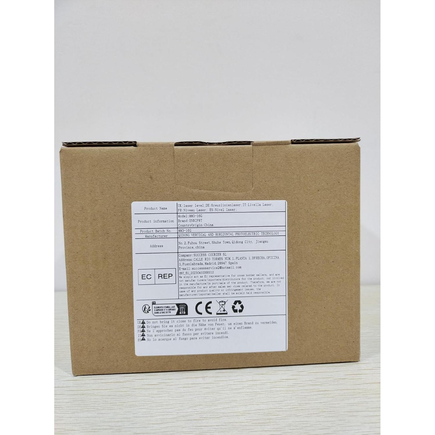 Nivel láser 4D ENRIPRT 16 líneas 360° auto nivelante verde