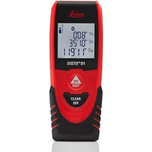 DISTO D1 130ft Laser Distance Measure with Bluetooth 4.0, Black/Red