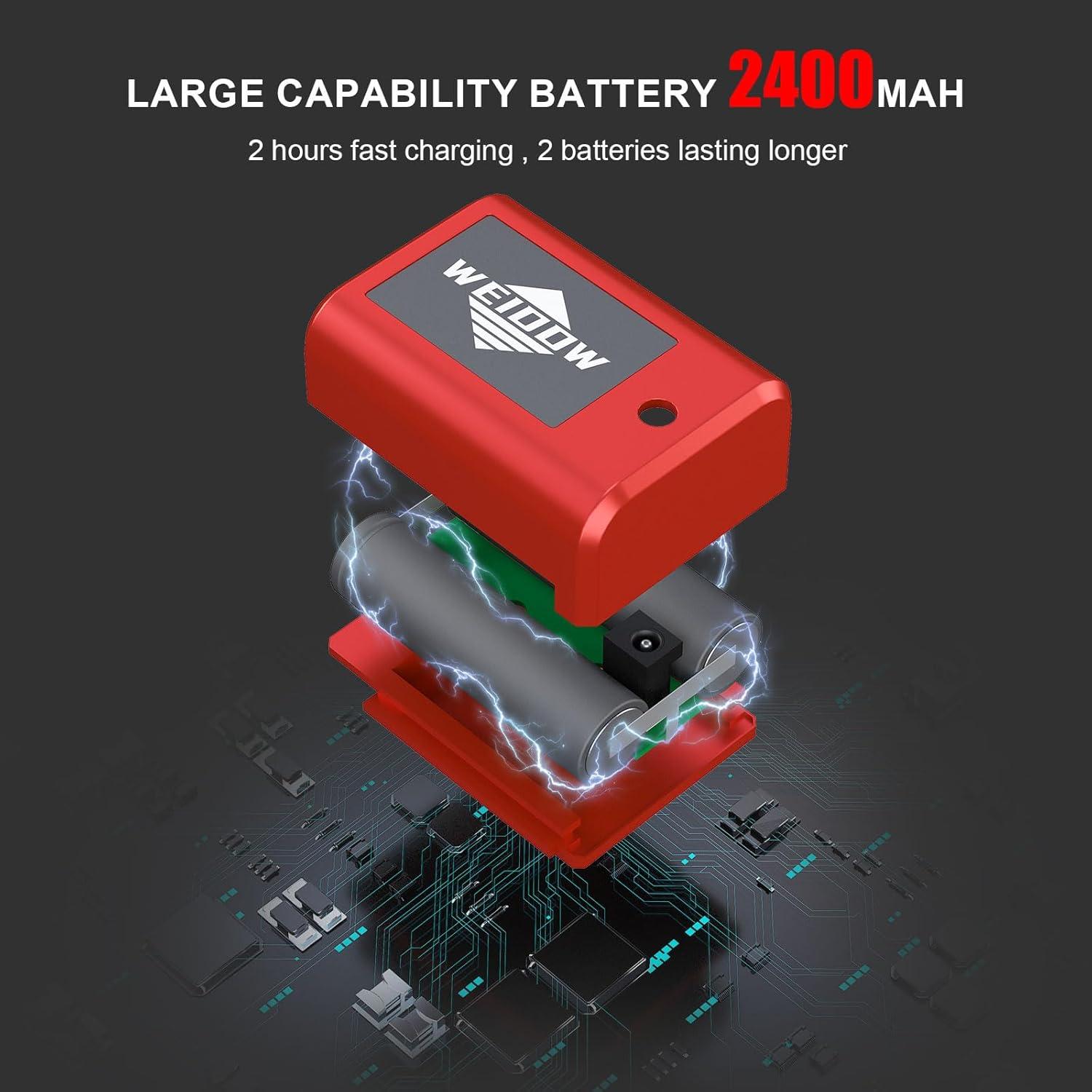 Nivel Láser WEIDDW 4D 16 Líneas 4x360 Autonivelante Verde