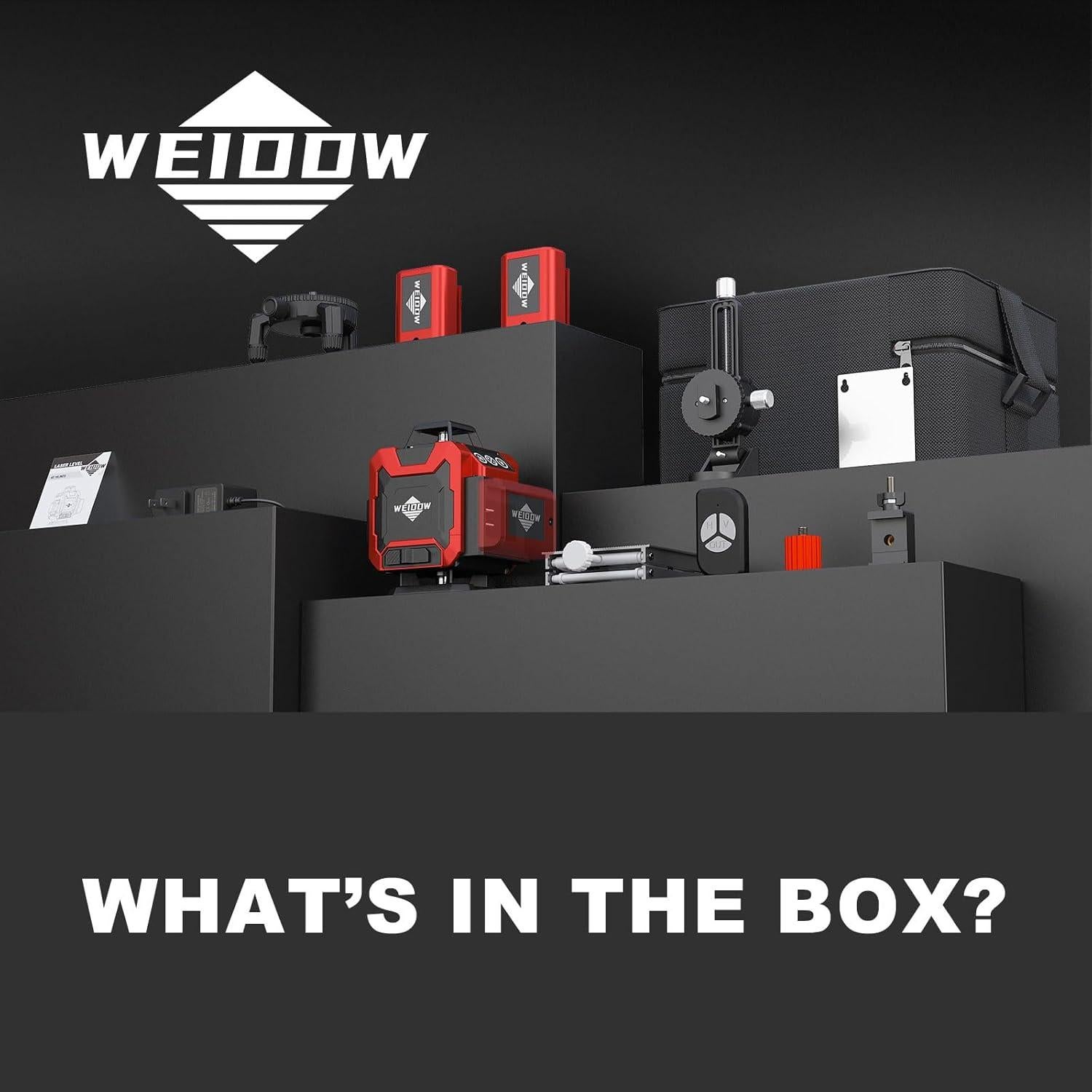 Nivel Láser WEIDDW 4D 16 Líneas 4x360 Autonivelante Verde