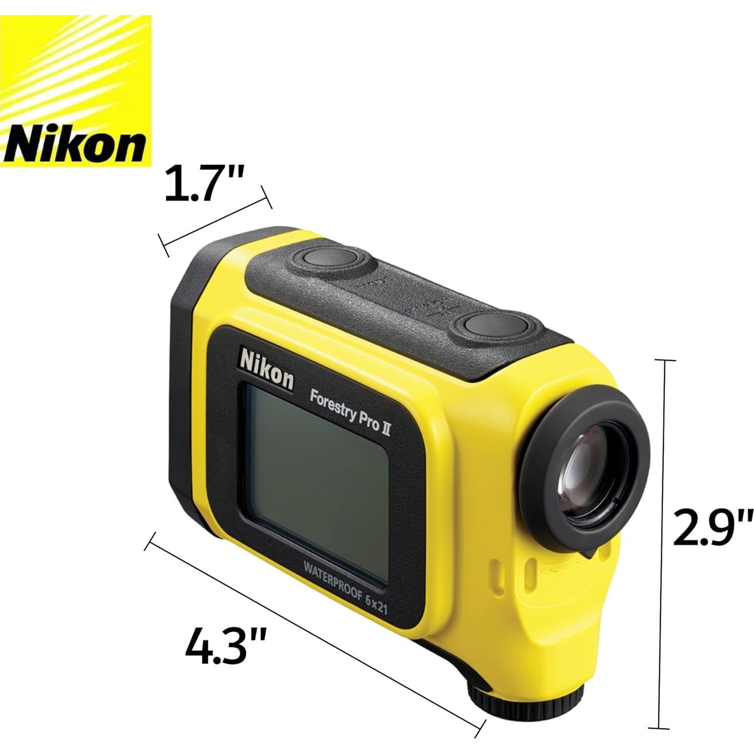 Medidor Láser Nikon Forestry Pro II con 3 Baterías CR2 y Paño