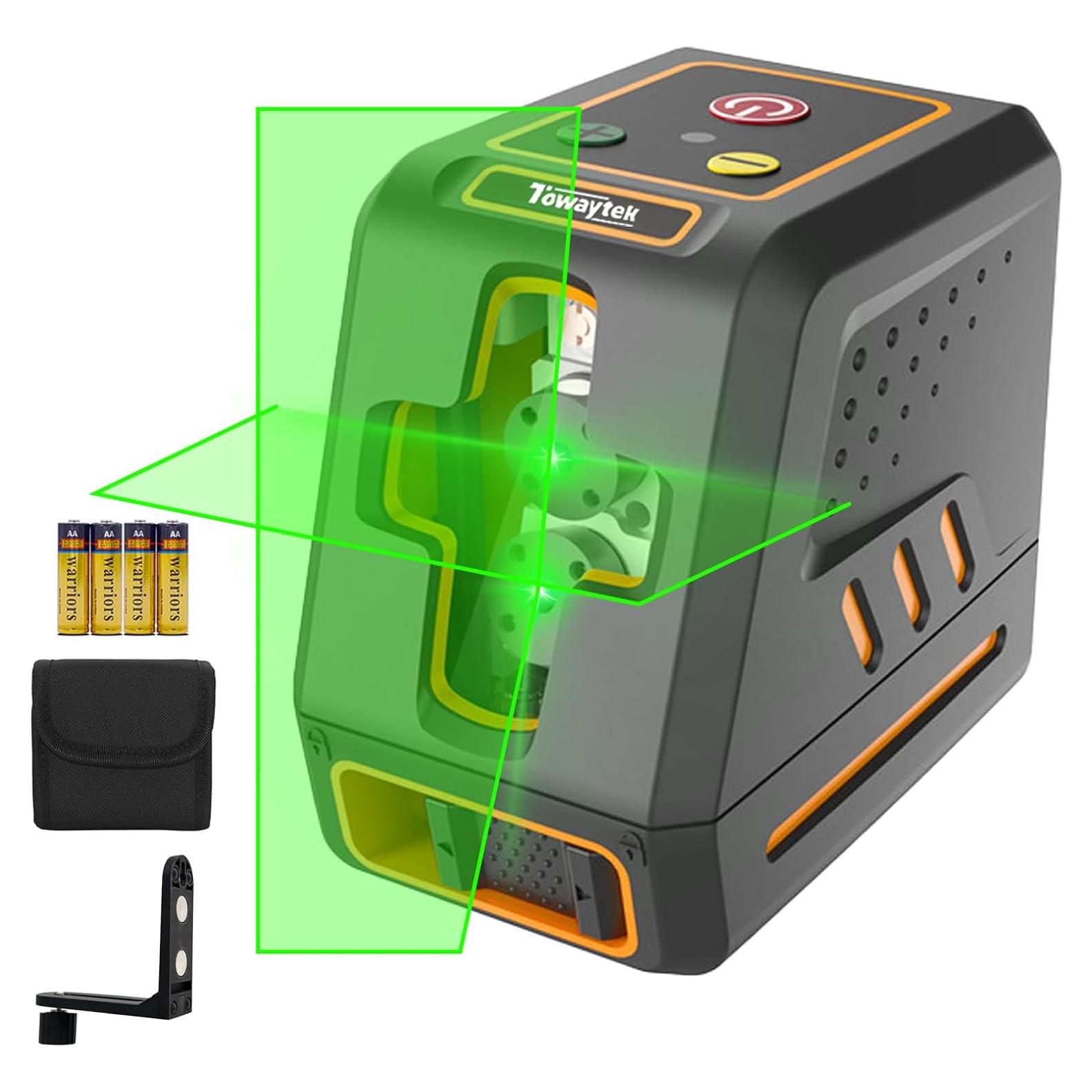 Nivel láser autonivelante Towaytek T08 30m con bolsa