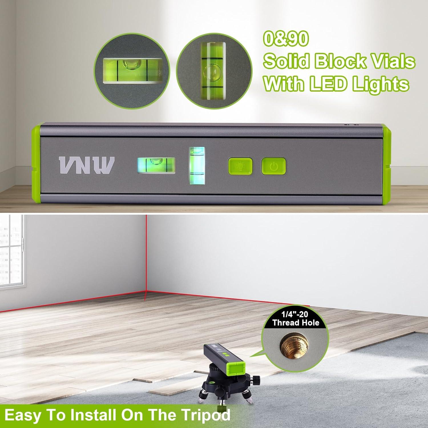 Nivel Láser Multipropósito VNW con Burbuja 90°/180° - 4.57m