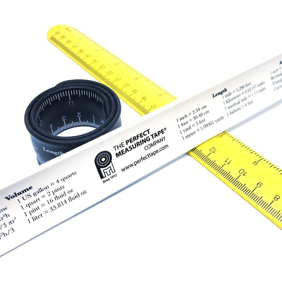 Cinta Métrica Perfecta Amarilla 30cm Silicona Doble Cara