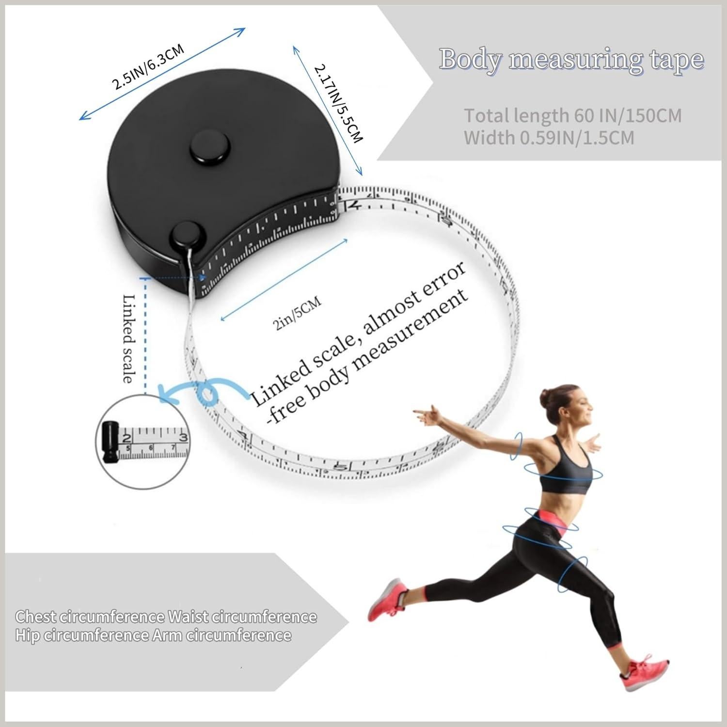 Cinta Métrica Oiyaku Doble Escala 150cm con Ventana de Lectura