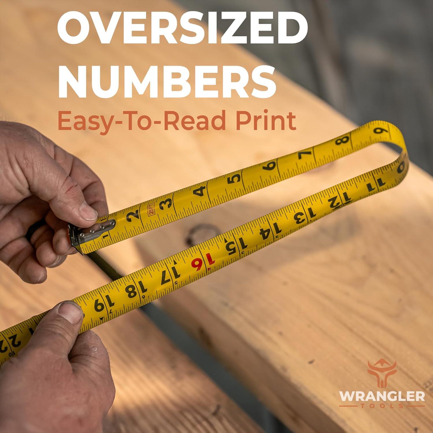 Cinta Métrica Wrangler 4.88m Retráctil Doble Cara