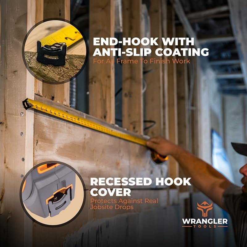 Cinta Métrica Wrangler 4.88m Retráctil Doble Cara