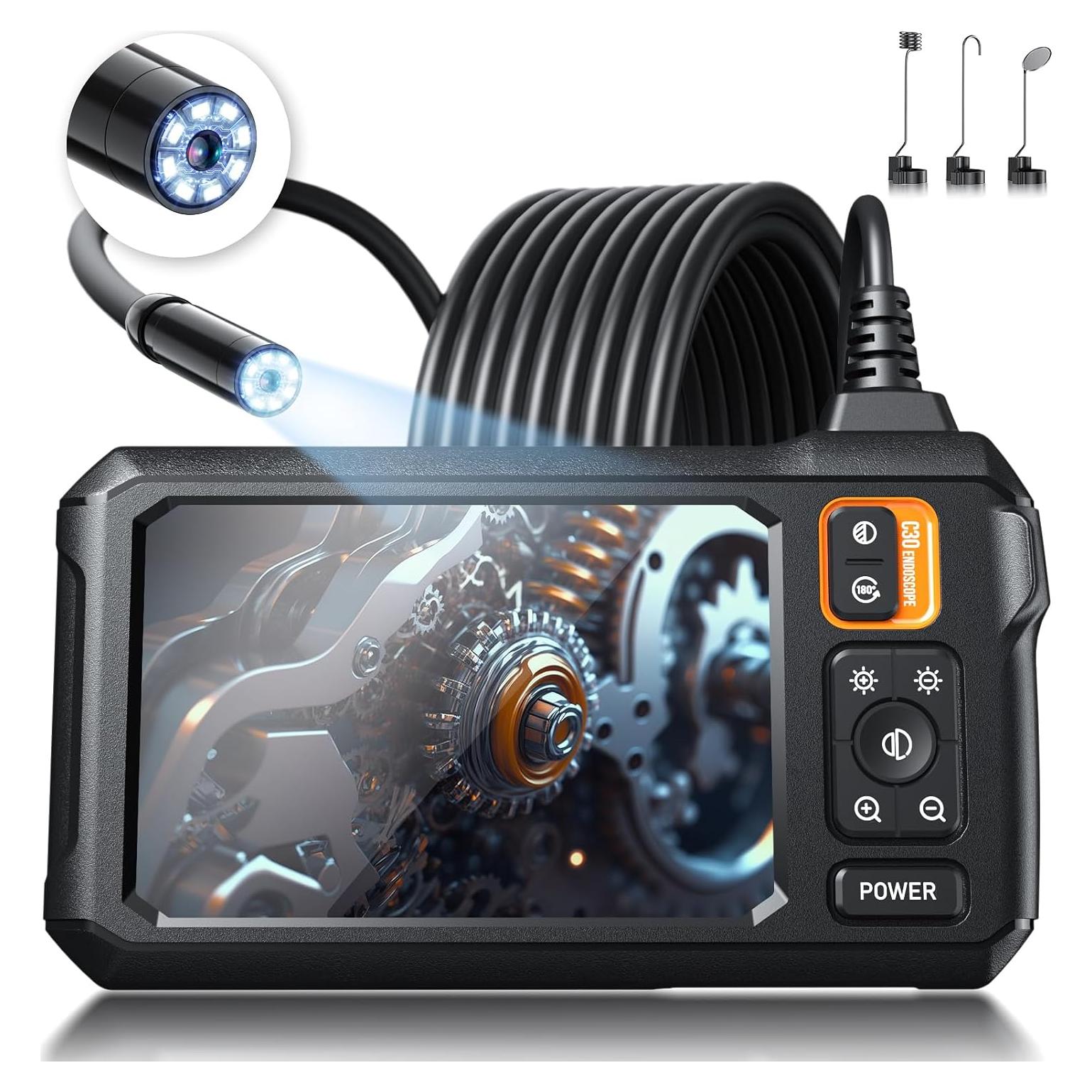 Cámara Endoscopio MugEasy C30-M 4.3" HD 8 LED IP67