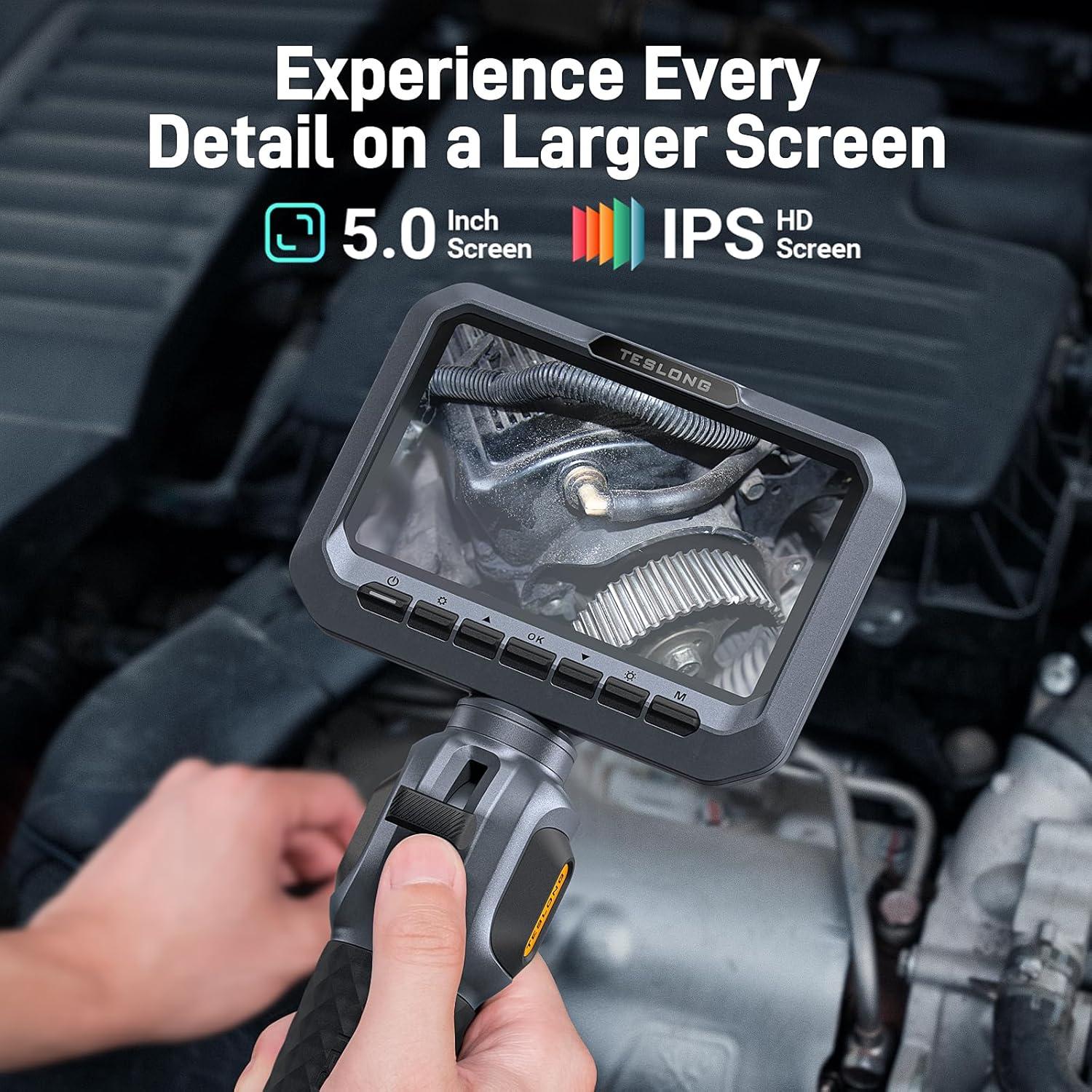 Borescopio Articulado Teslong TD300P 5.5mm con Luz LED