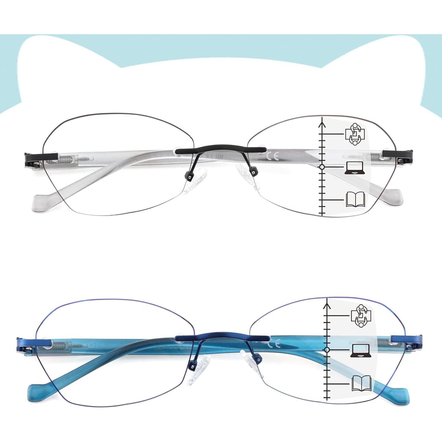 Gafas de lectura multifocal Sunamoy 1.75D anti luz azul