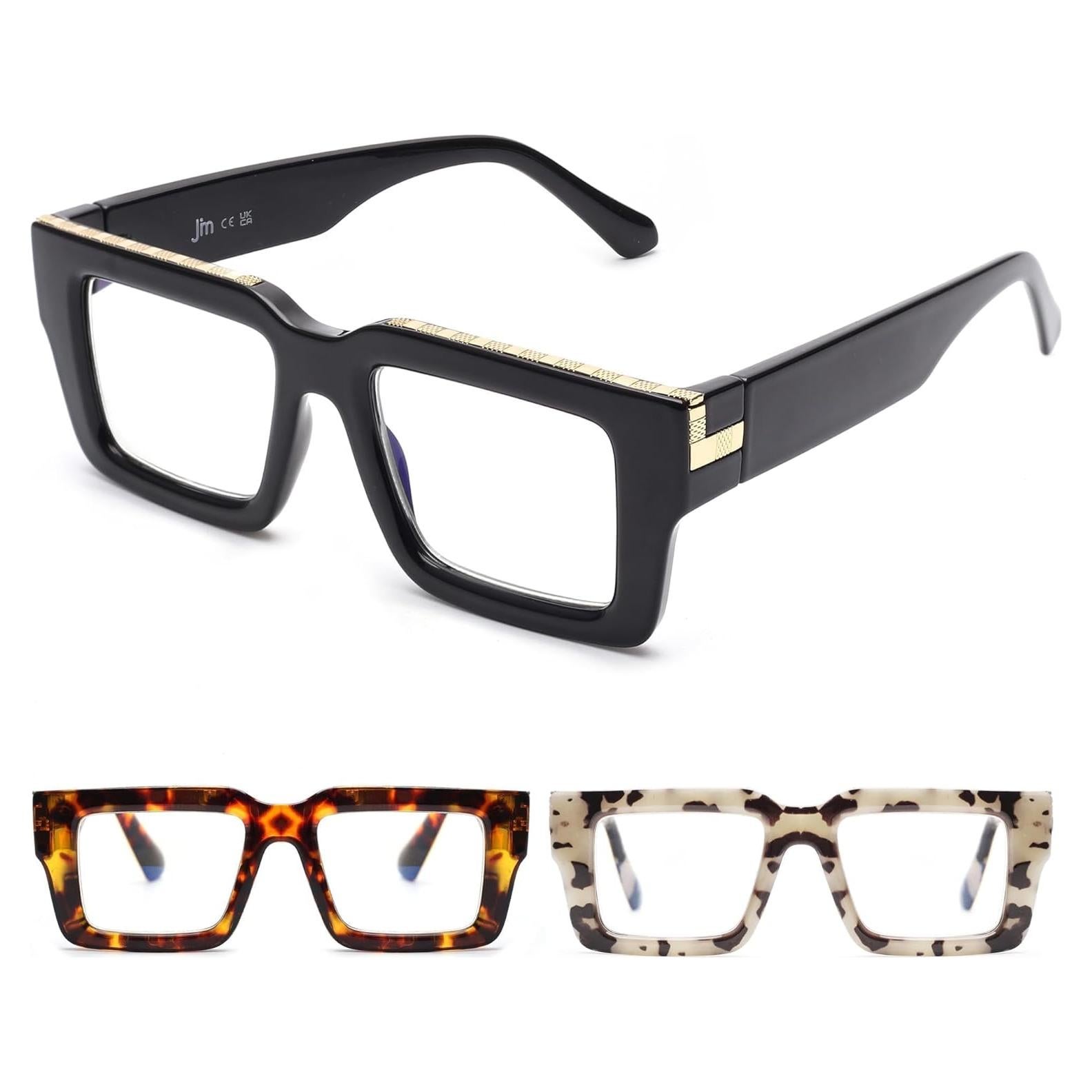 Gafas de Lectura JM 3 Paquetes Bloqueo Luz Azul 1.75x